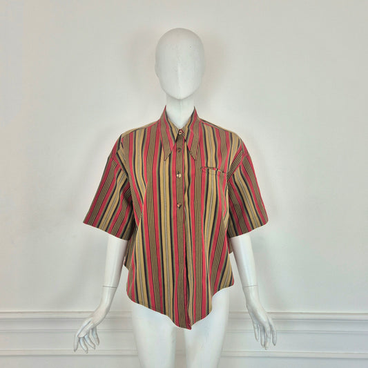 Romeo Gigli | Camicia a righe da annodare in vita