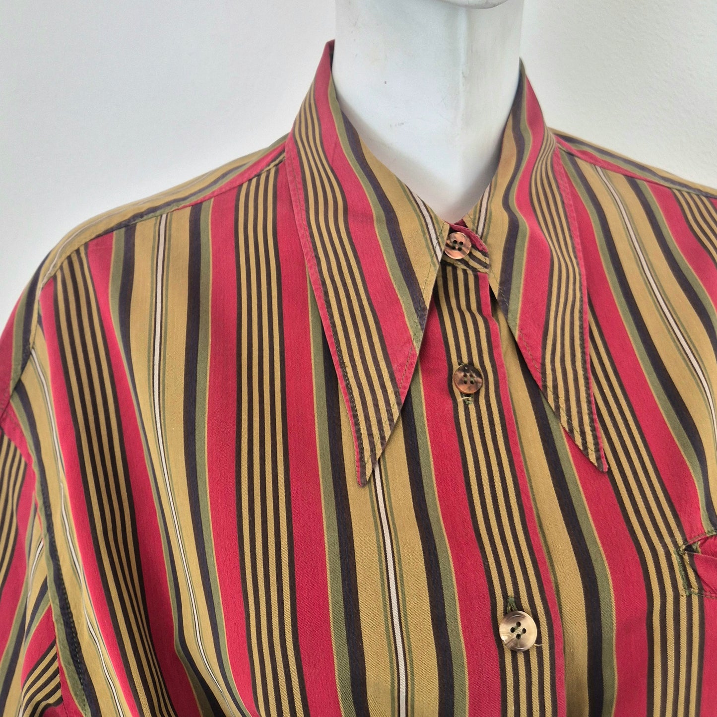 Romeo Gigli | Camicia a righe da annodare in vita