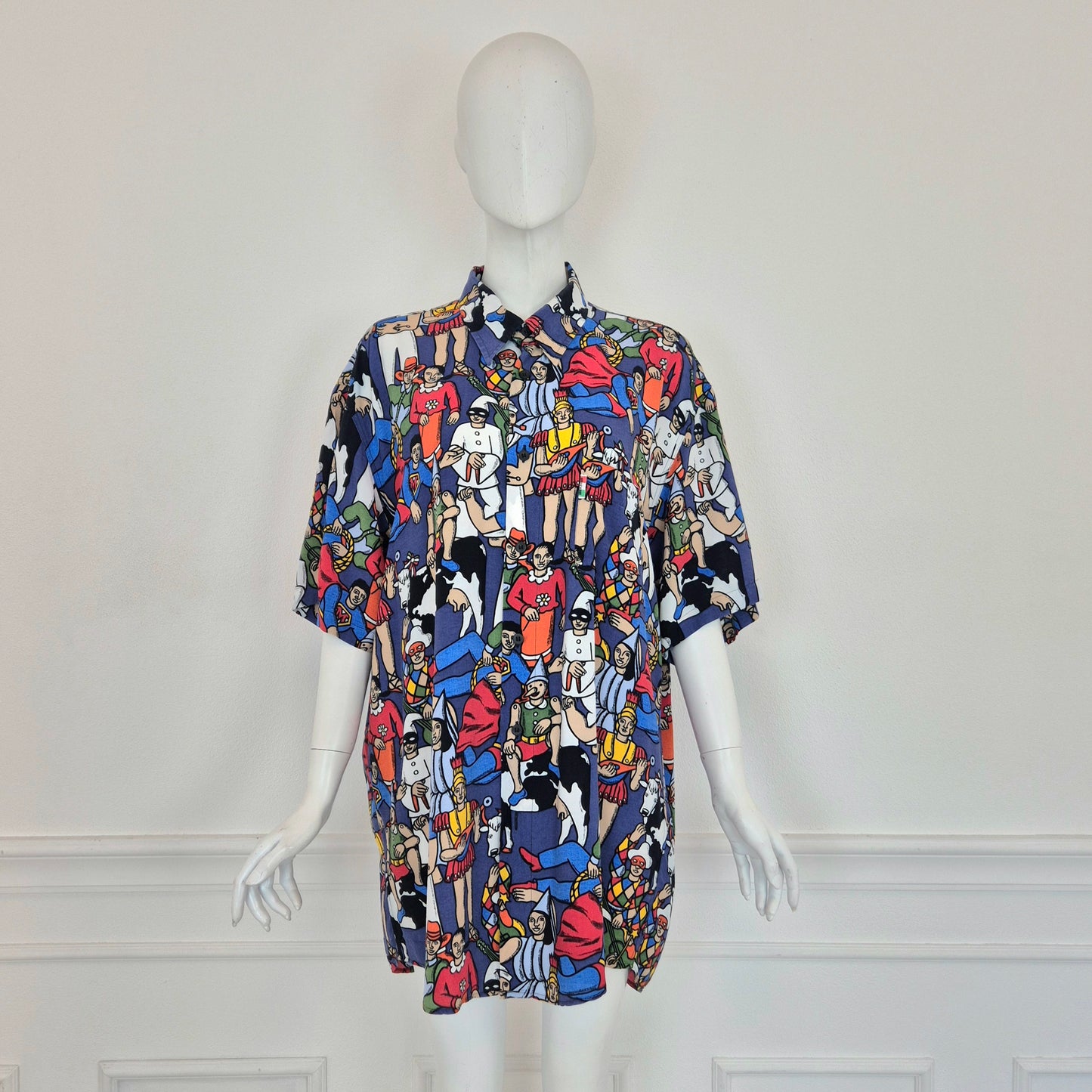 Moschino | Camicia stampa "maschere"