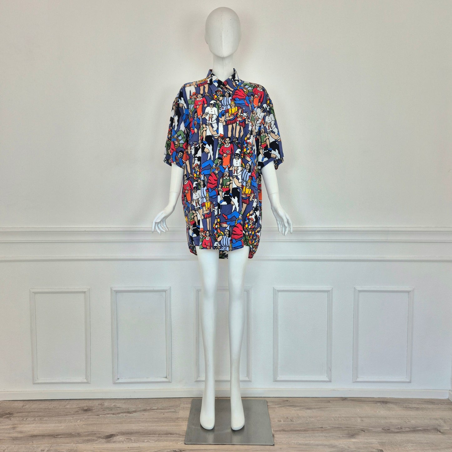 Moschino | Camicia stampa "maschere"