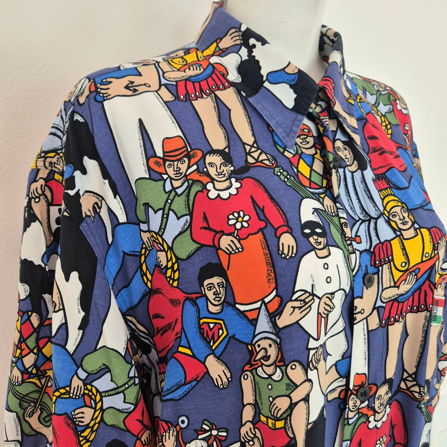 Moschino | Camicia stampa "maschere"