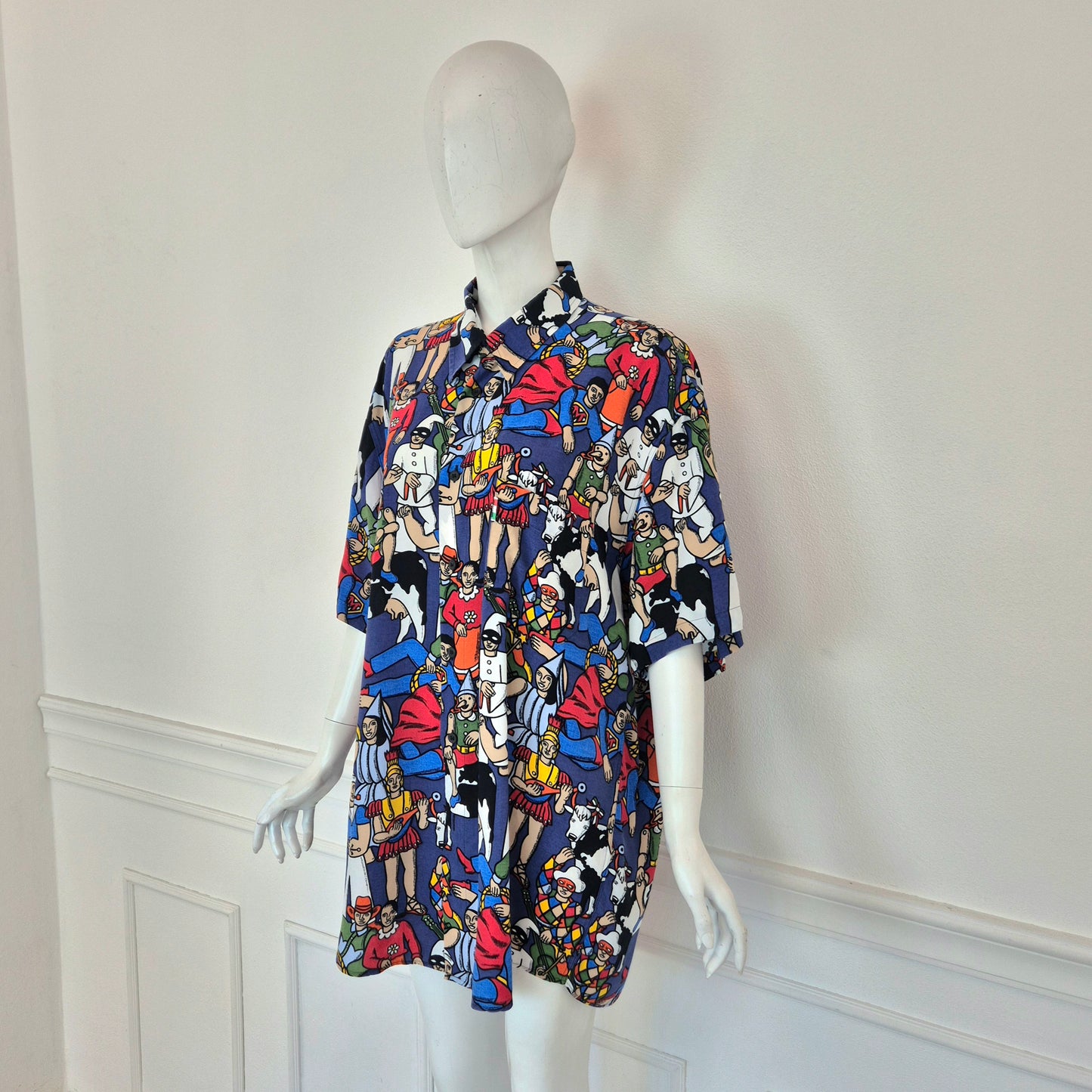 Moschino | Camicia stampa "maschere"