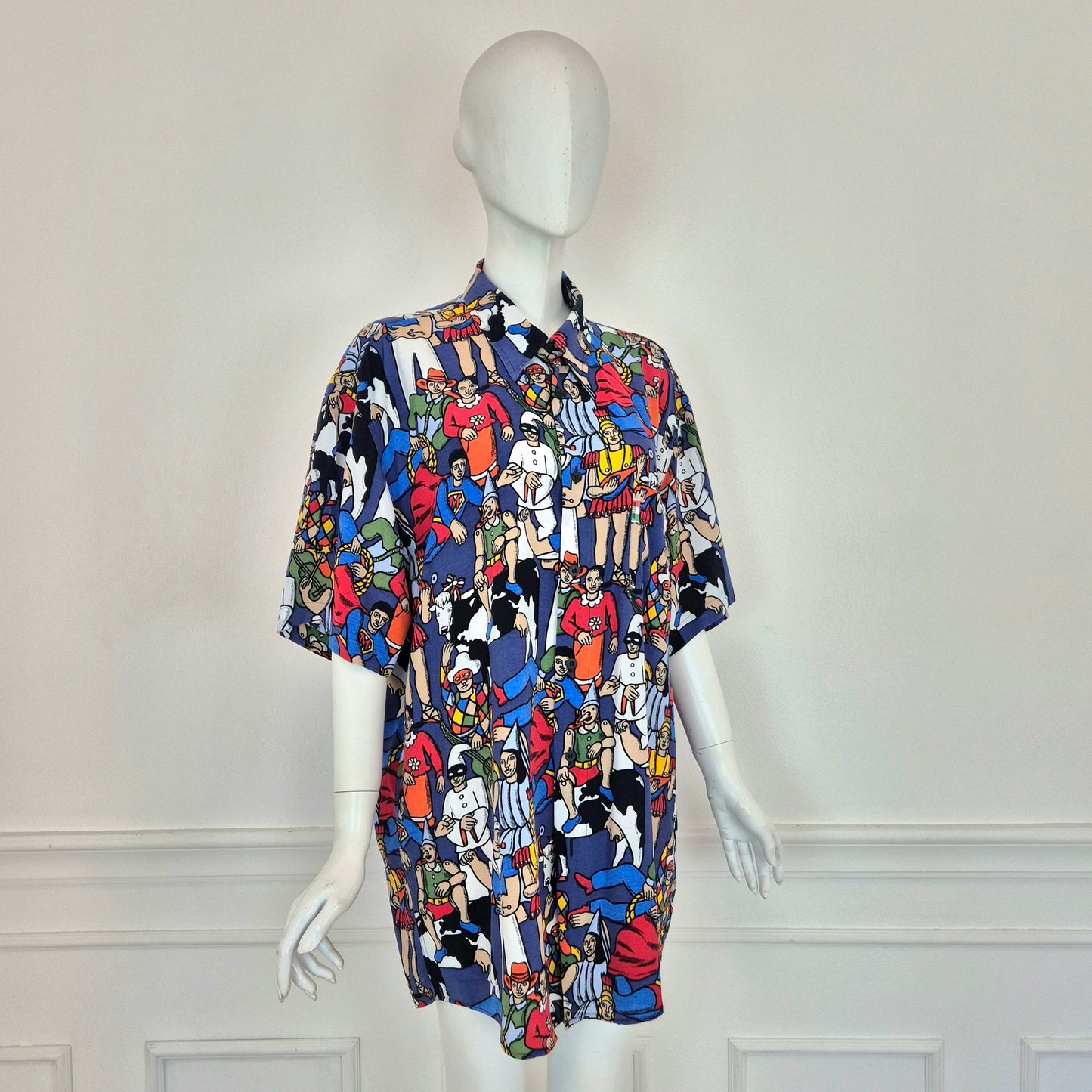 Moschino | Camicia stampa "maschere"