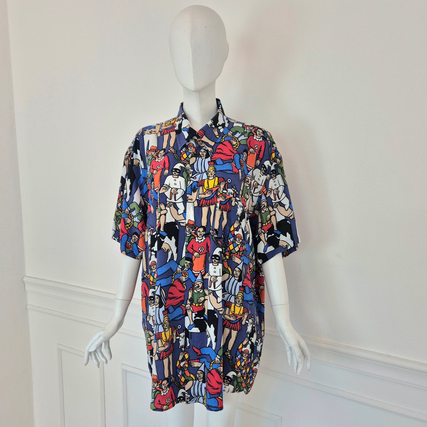 Moschino | Camicia stampa "maschere"