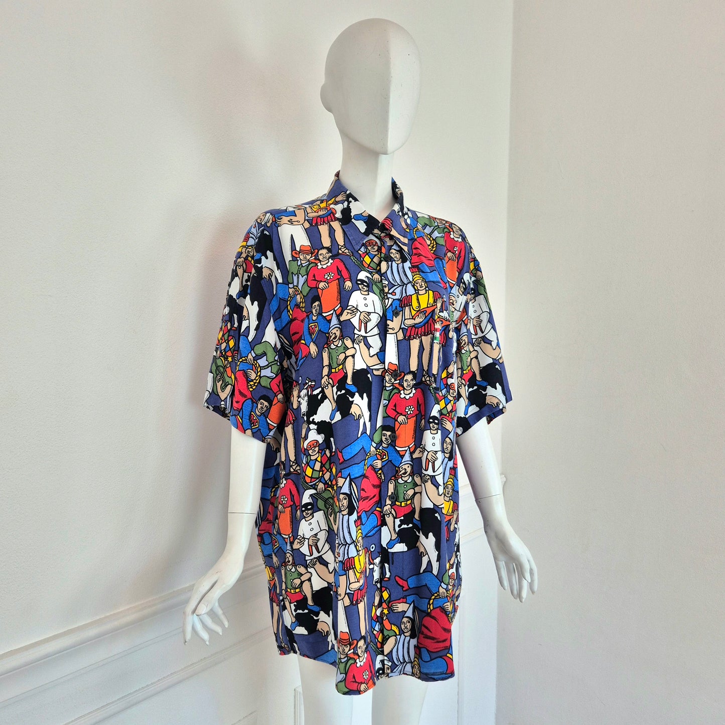 Moschino | Camicia stampa "maschere"