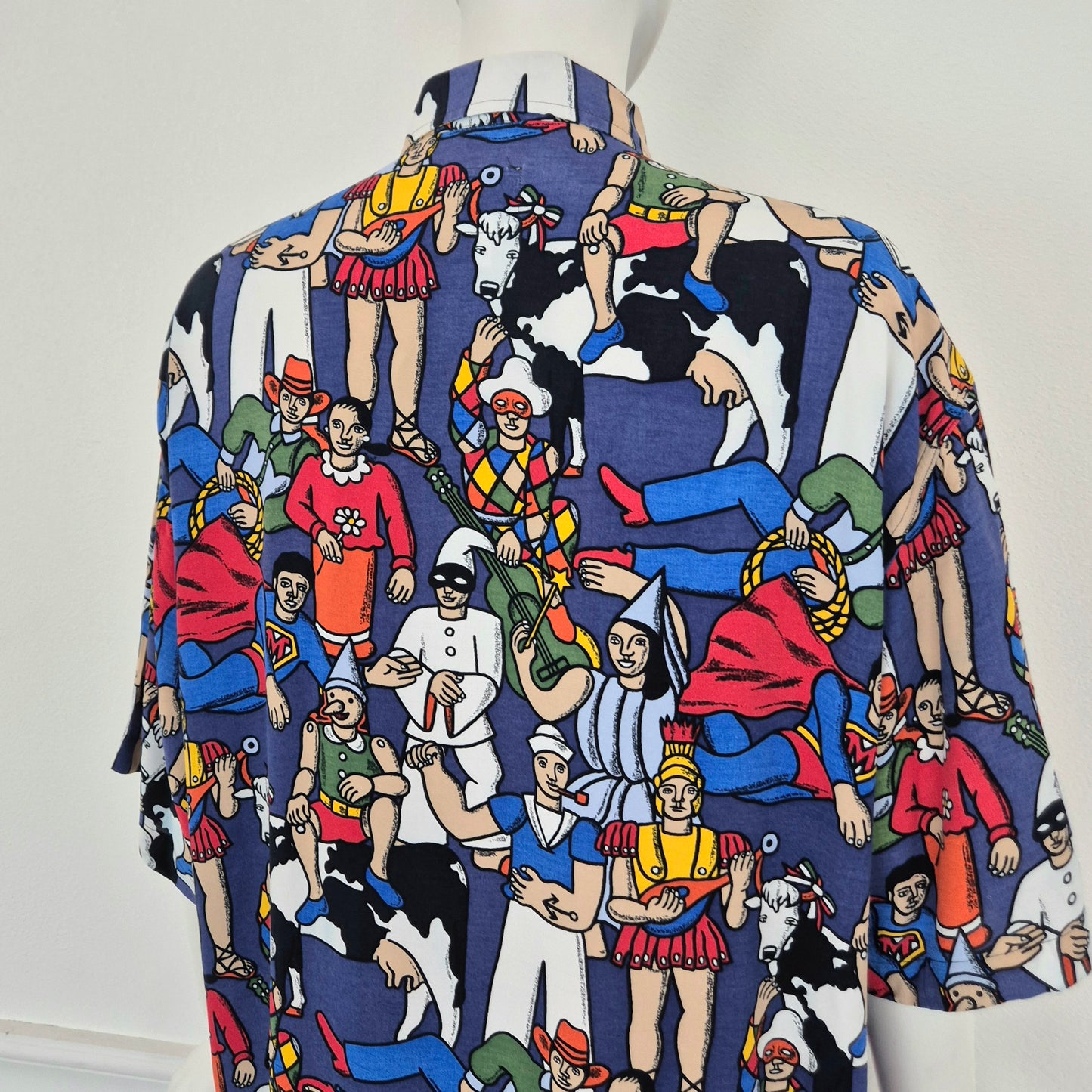 Moschino | Camicia stampa "maschere"