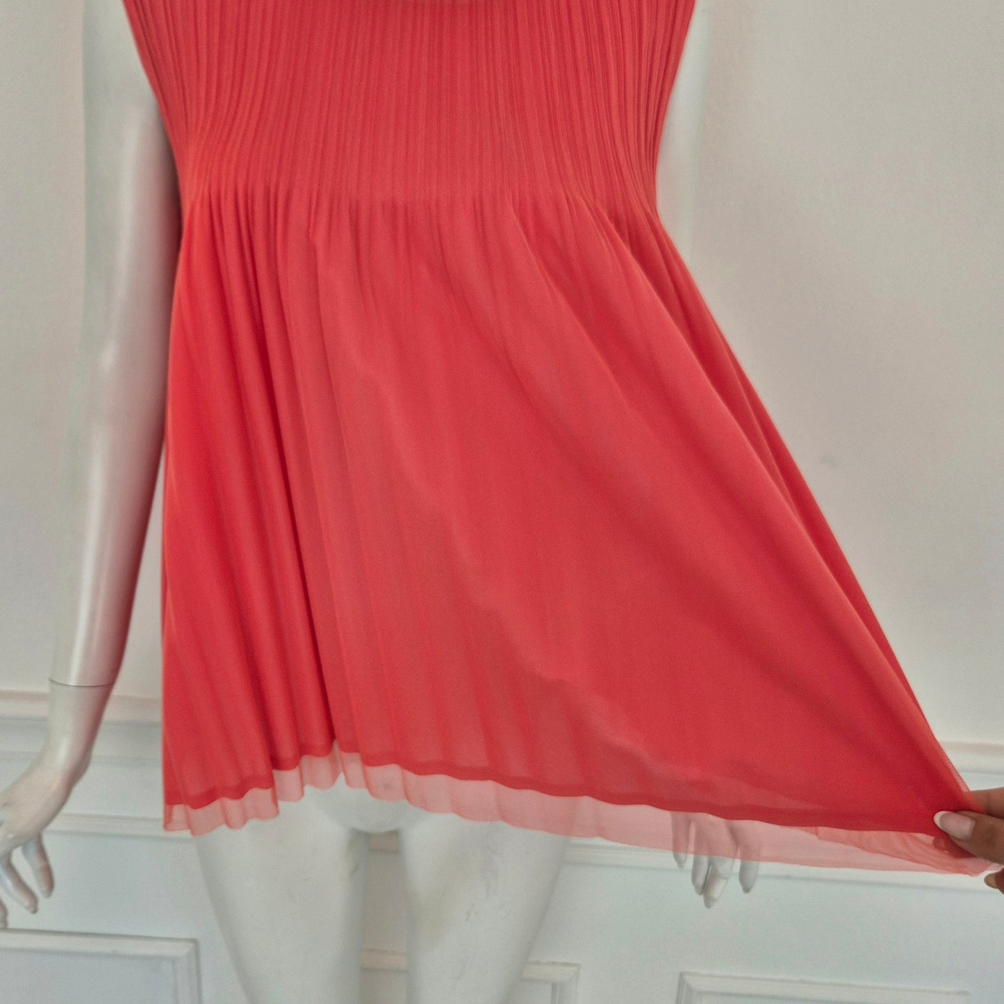 Pleats Please Issey Miyake | Top plissè doppio strato