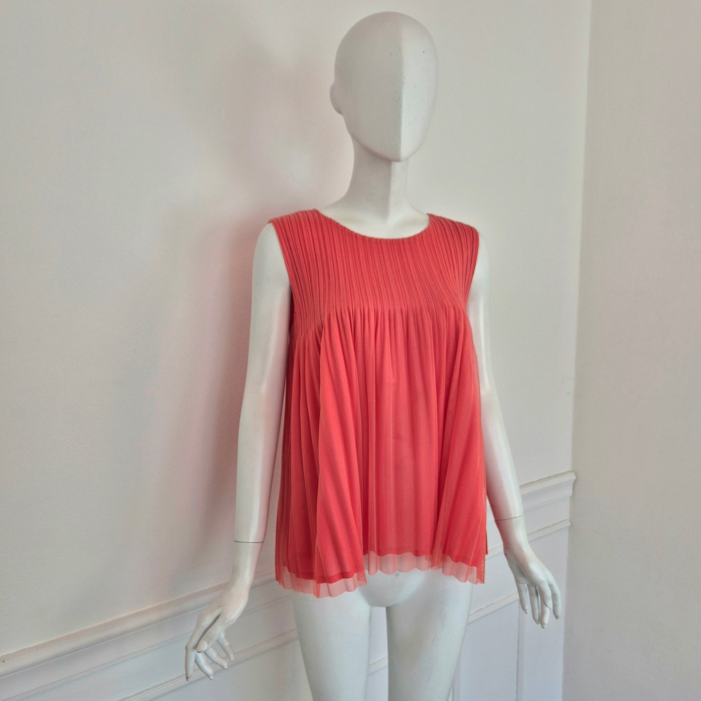 Pleats Please Issey Miyake | Top plissè doppio strato