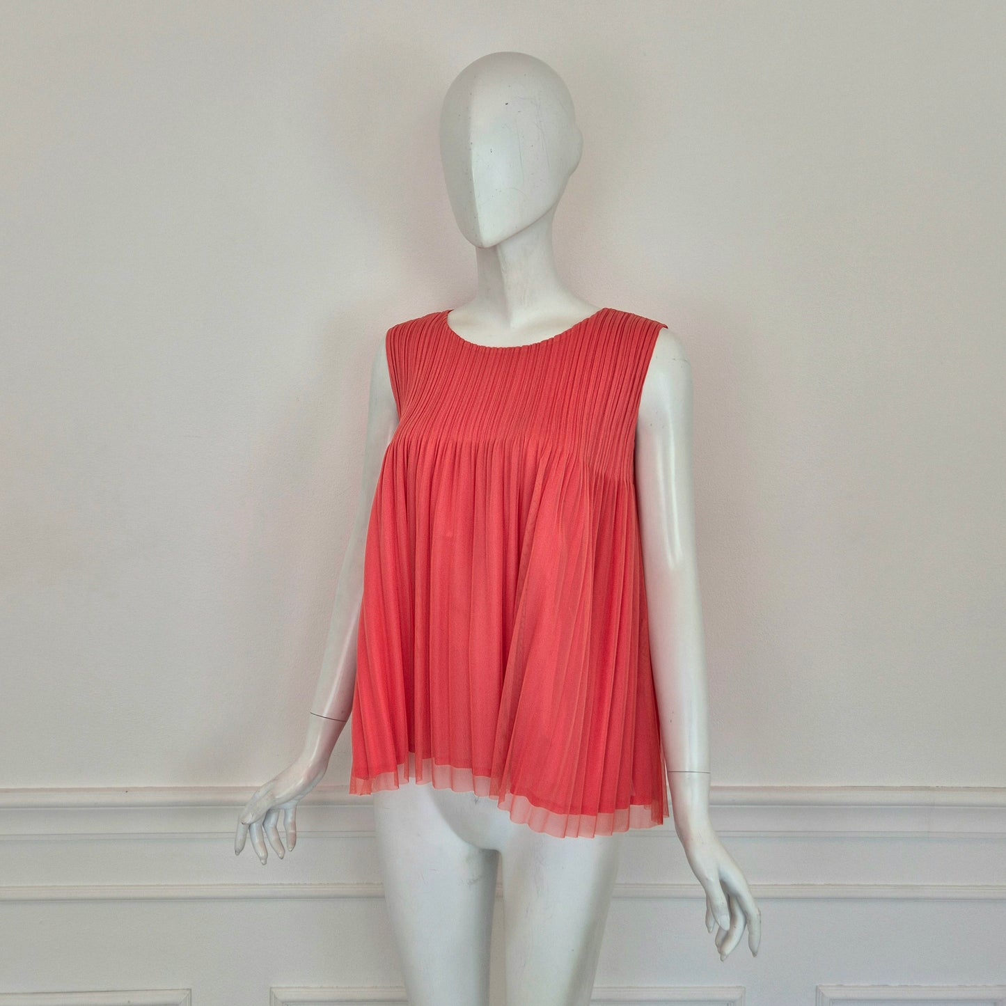 Pleats Please Issey Miyake | Top plissè doppio strato