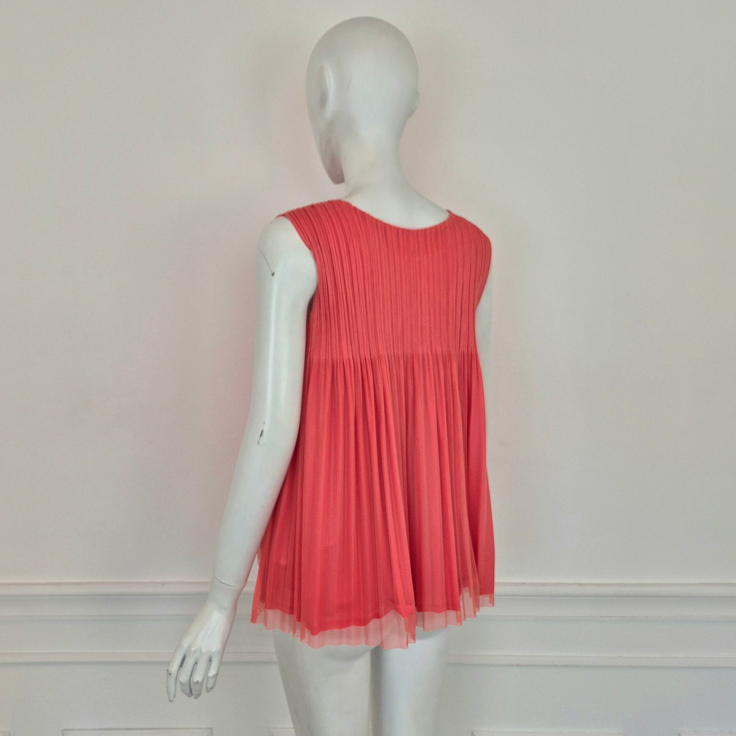 Pleats Please Issey Miyake | Top plissè doppio strato
