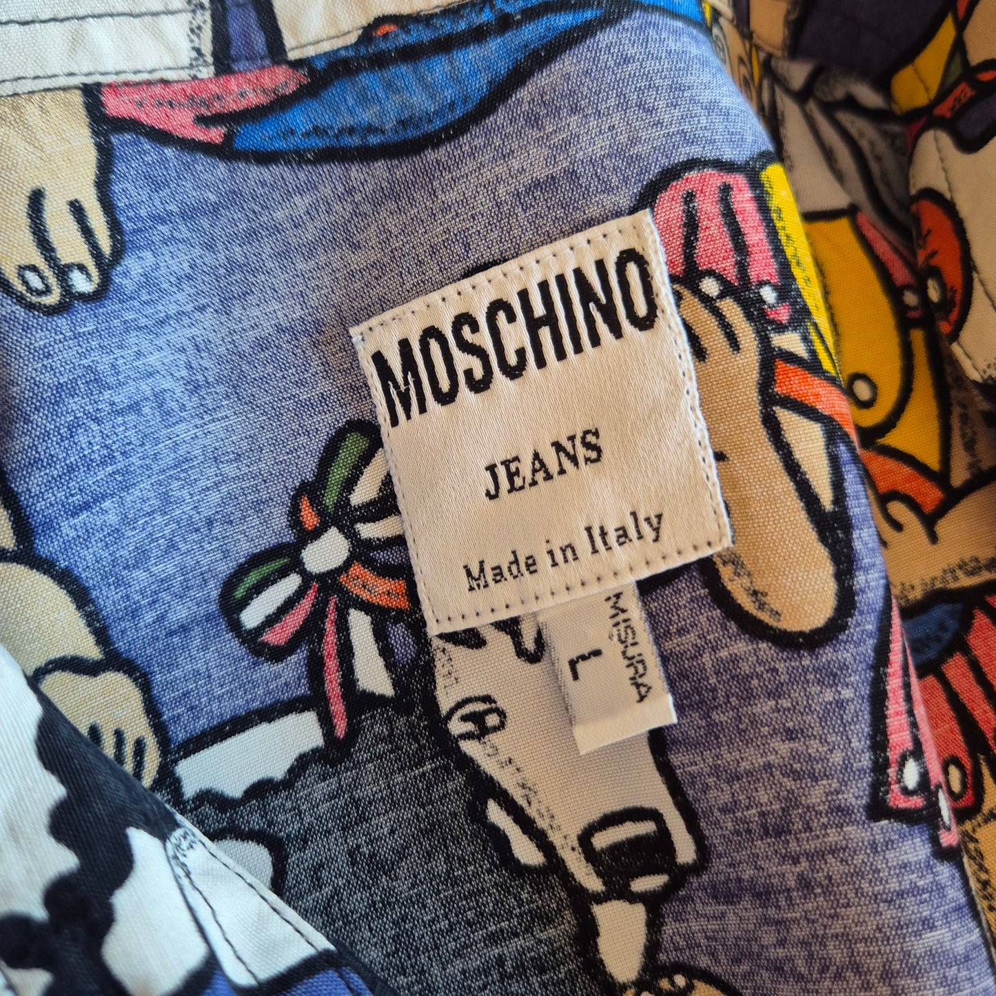 Moschino | Camicia stampa "maschere"