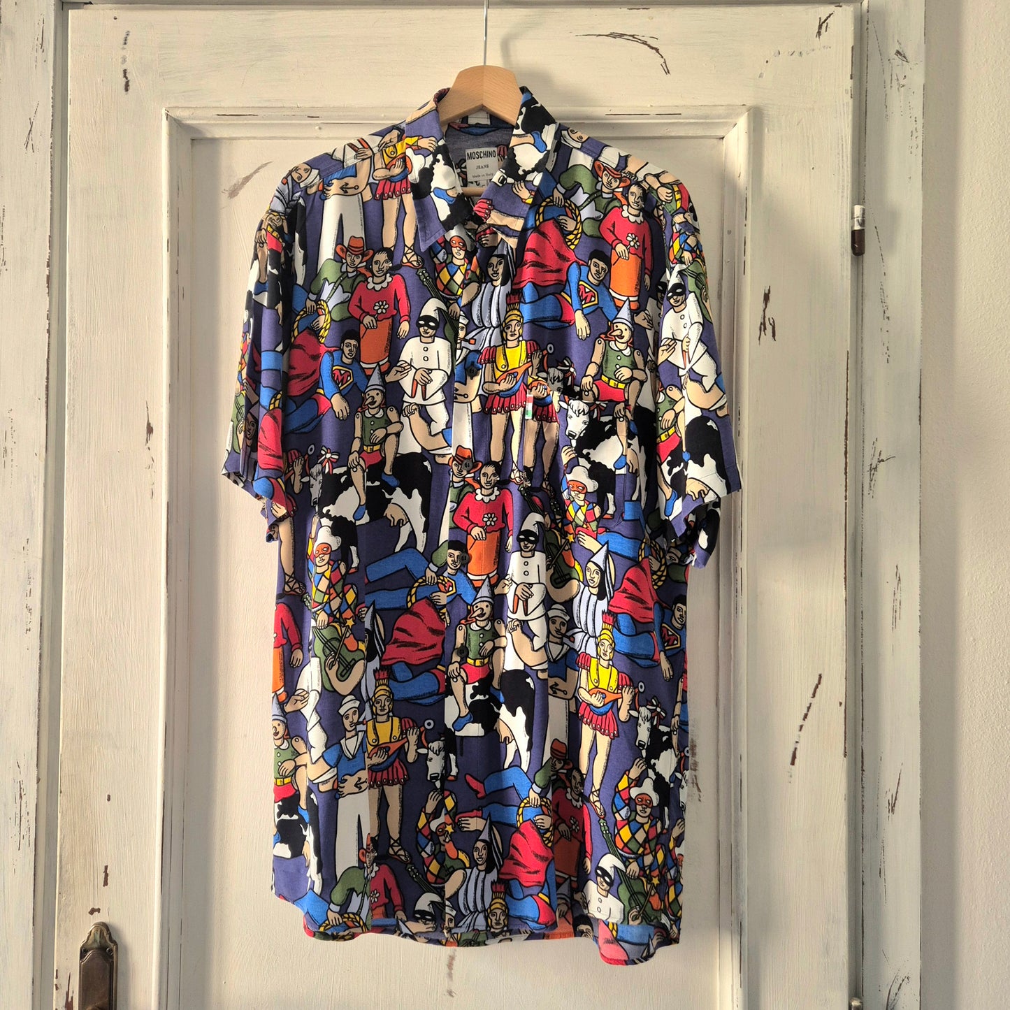 Moschino | Camicia stampa "maschere"