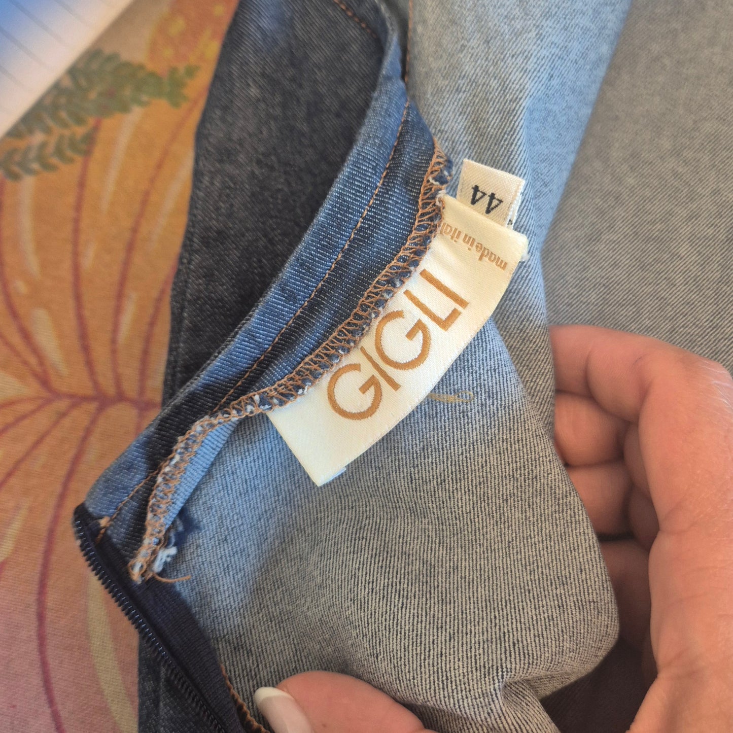 Romeo Gigli | Abito in denim scollo all'americana