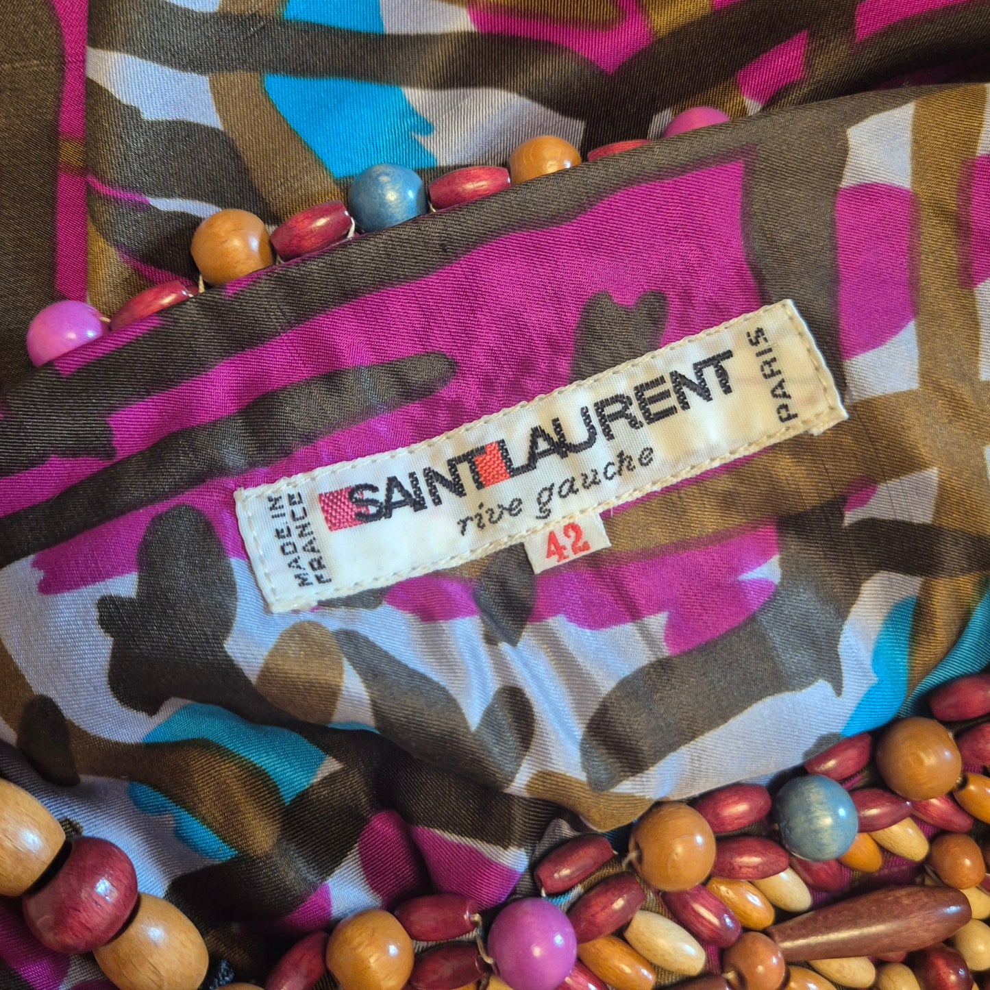 Yves Saint Laurent | Abito lungo perline