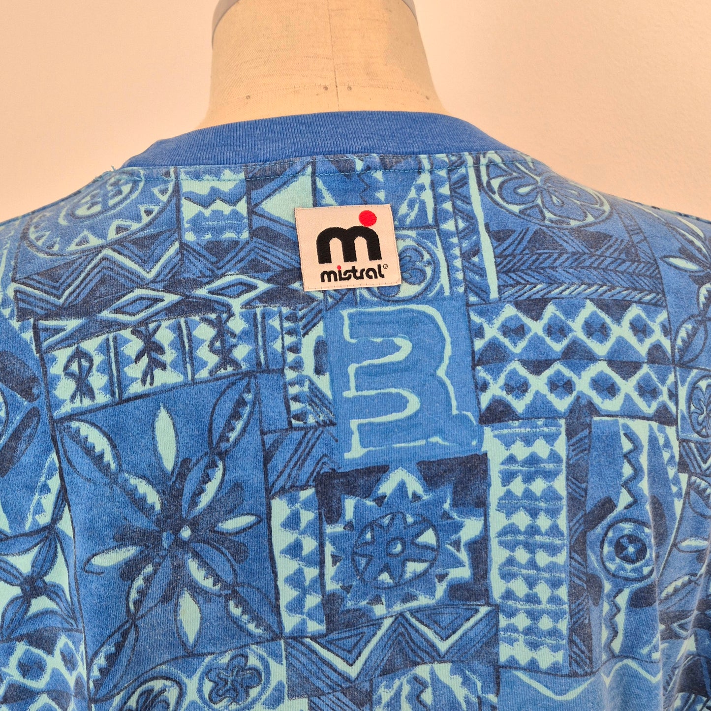 Mistral | T shirt vintage uomo azzurra