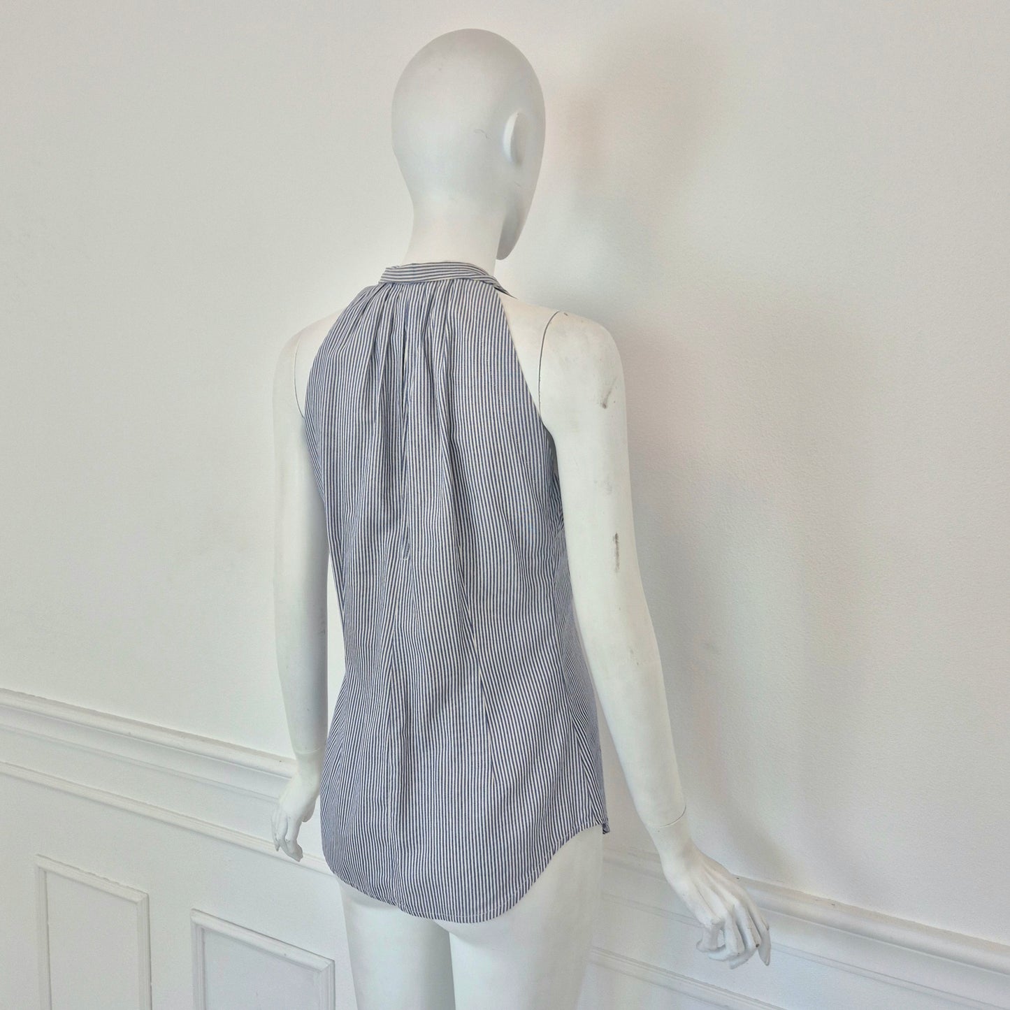 Romeo Gigli | Camicetta microriga bianco/blu