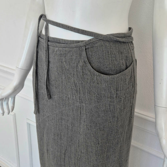 Jil Sander | Gonna lunga vintage puro lino