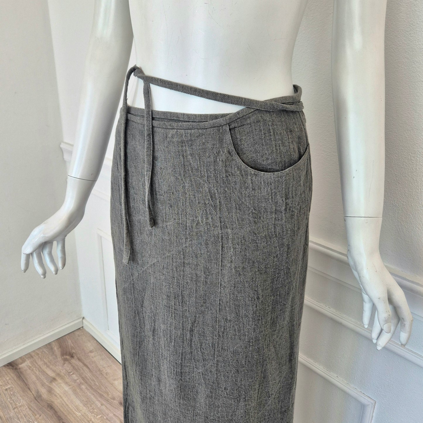 Jil Sander | Gonna lunga vintage puro lino