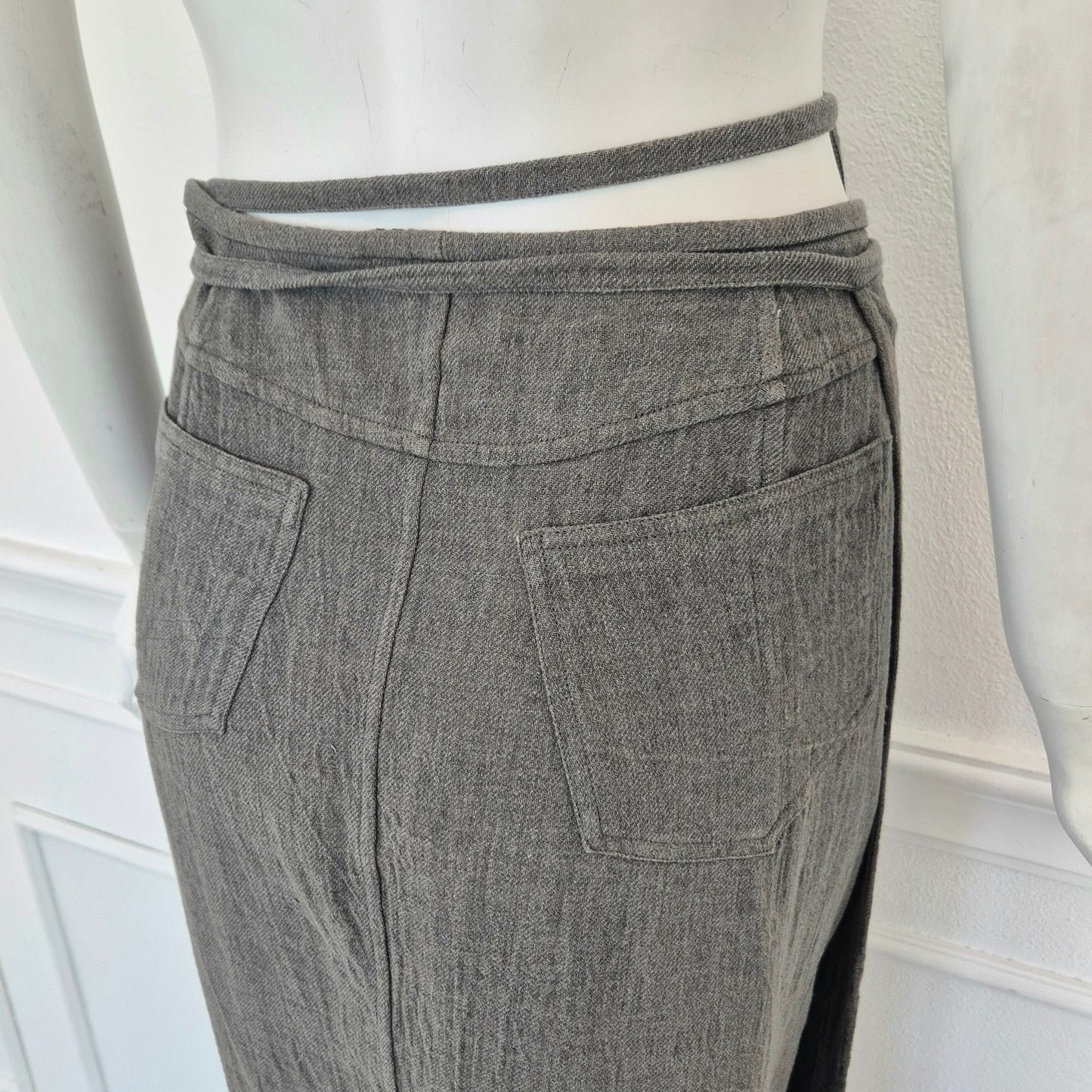 Jil Sander | Gonna lunga vintage puro lino