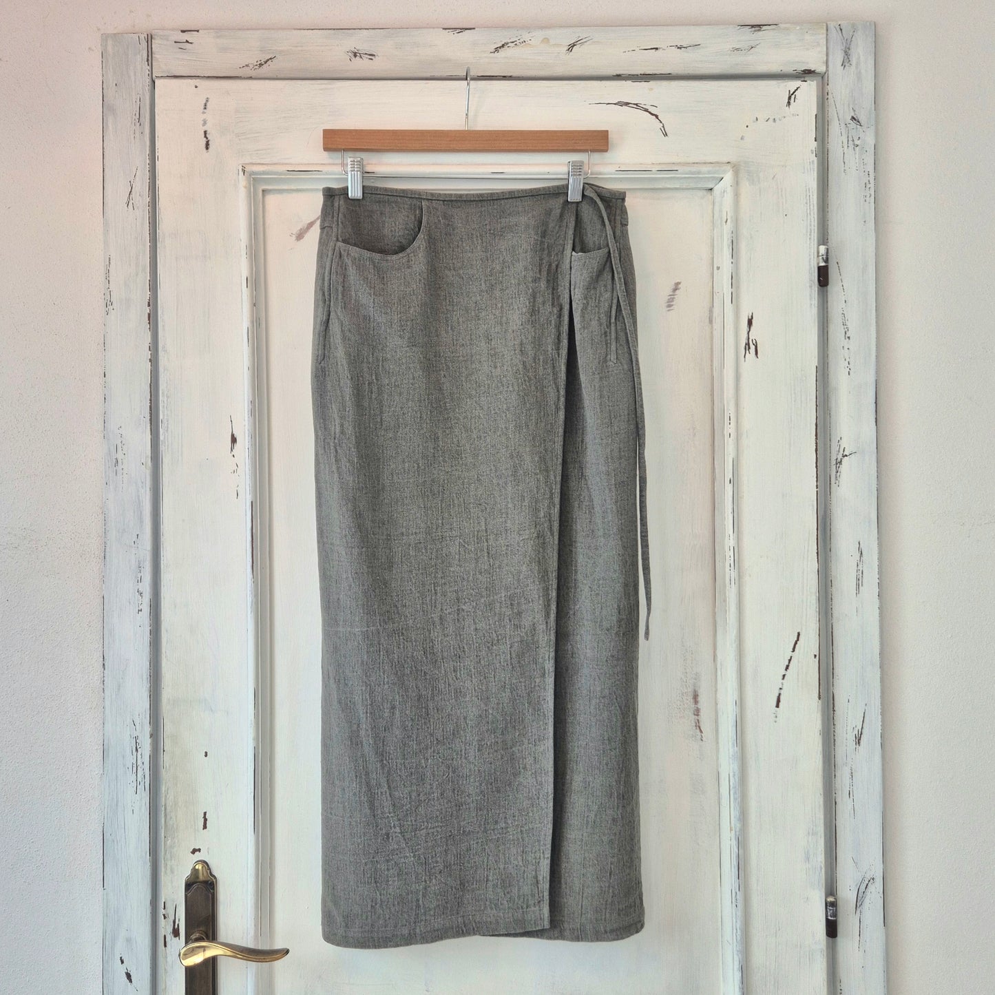 Jil Sander | Gonna lunga vintage puro lino