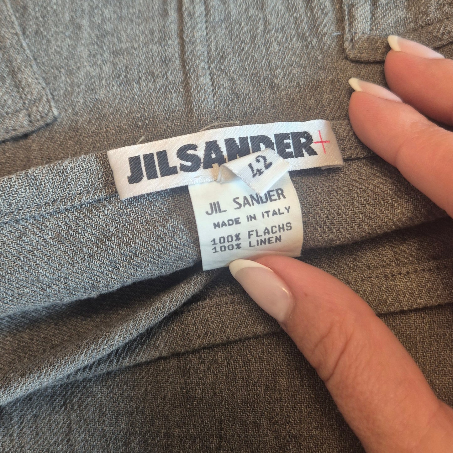 Jil Sander | Gonna lunga vintage puro lino