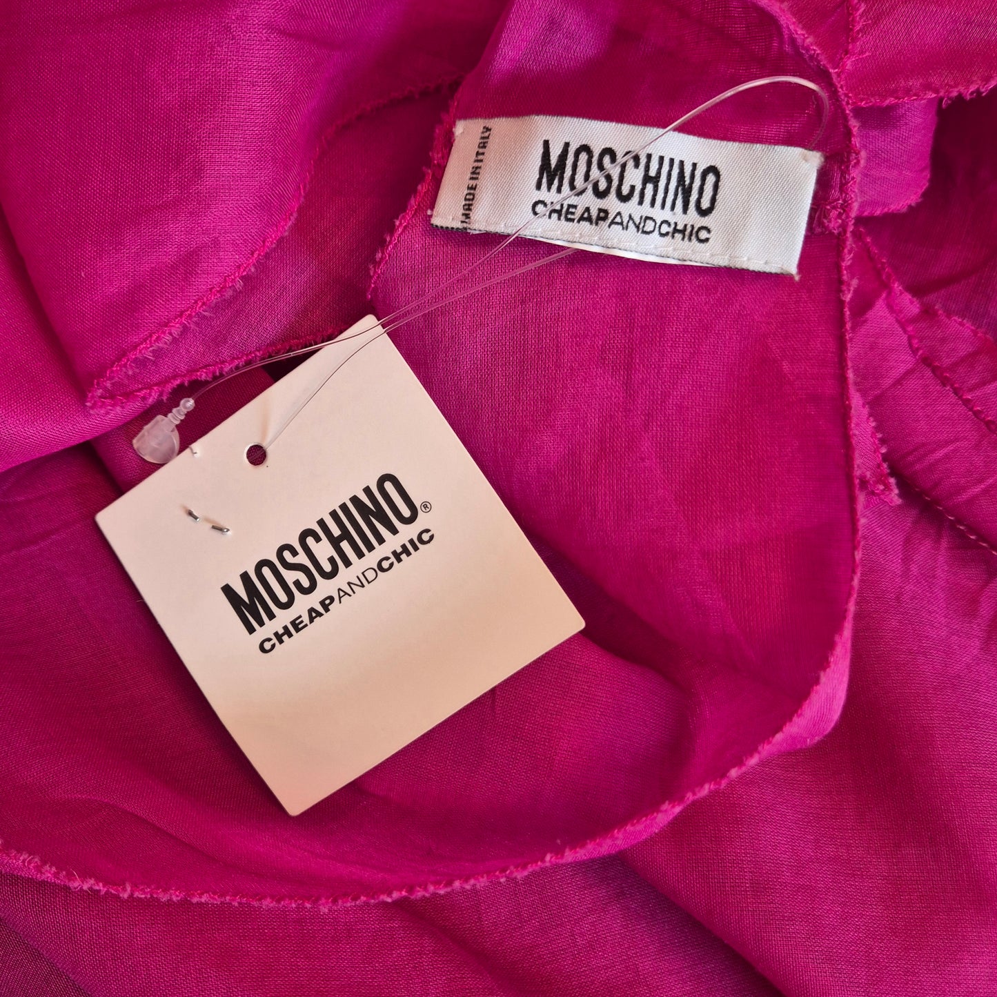 Moschino | Abito velato ciclamino