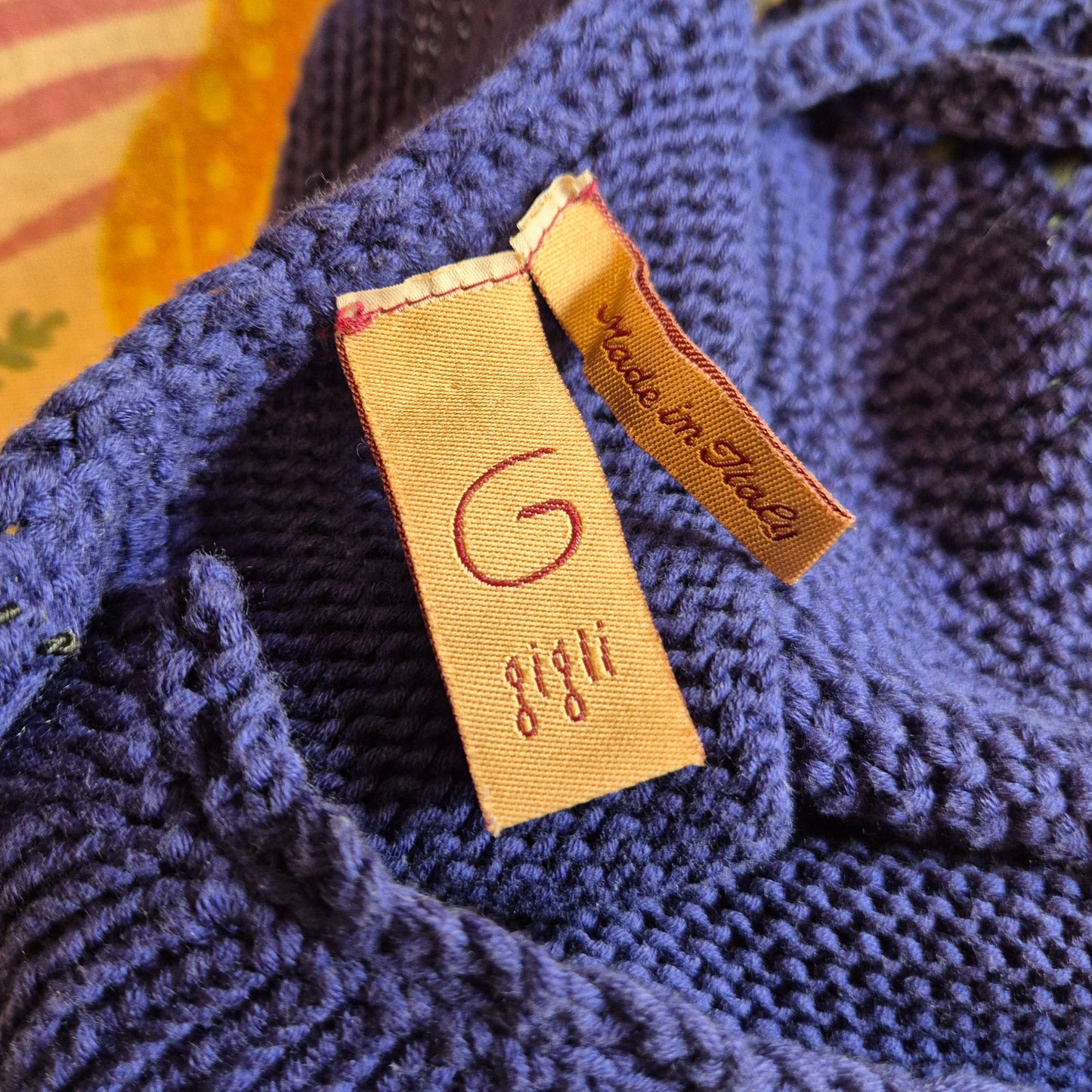 Romeo Gigli | Abito cotone crochet blu