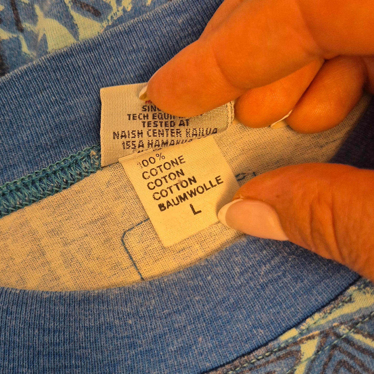 Mistral | T shirt vintage uomo azzurra