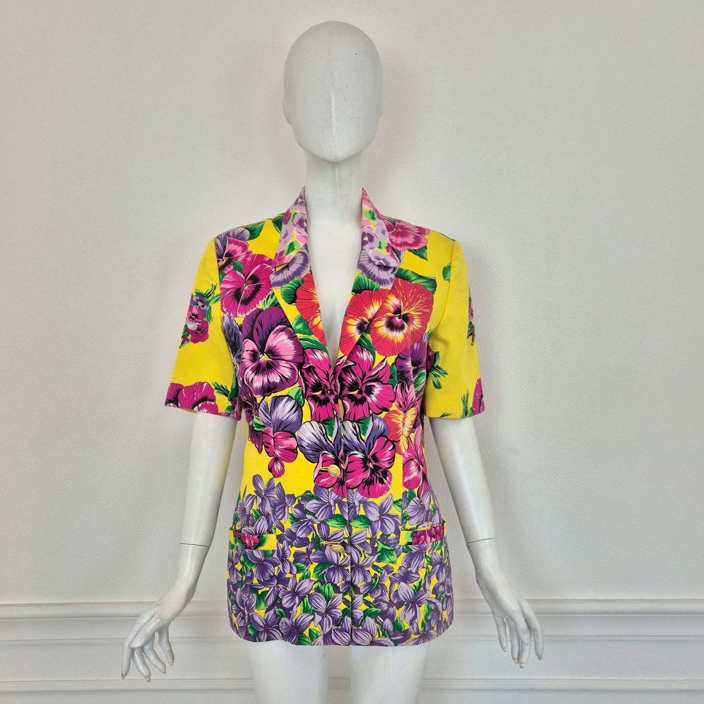 Versace Jeans Couture | Giacca manica corta stampa floreale