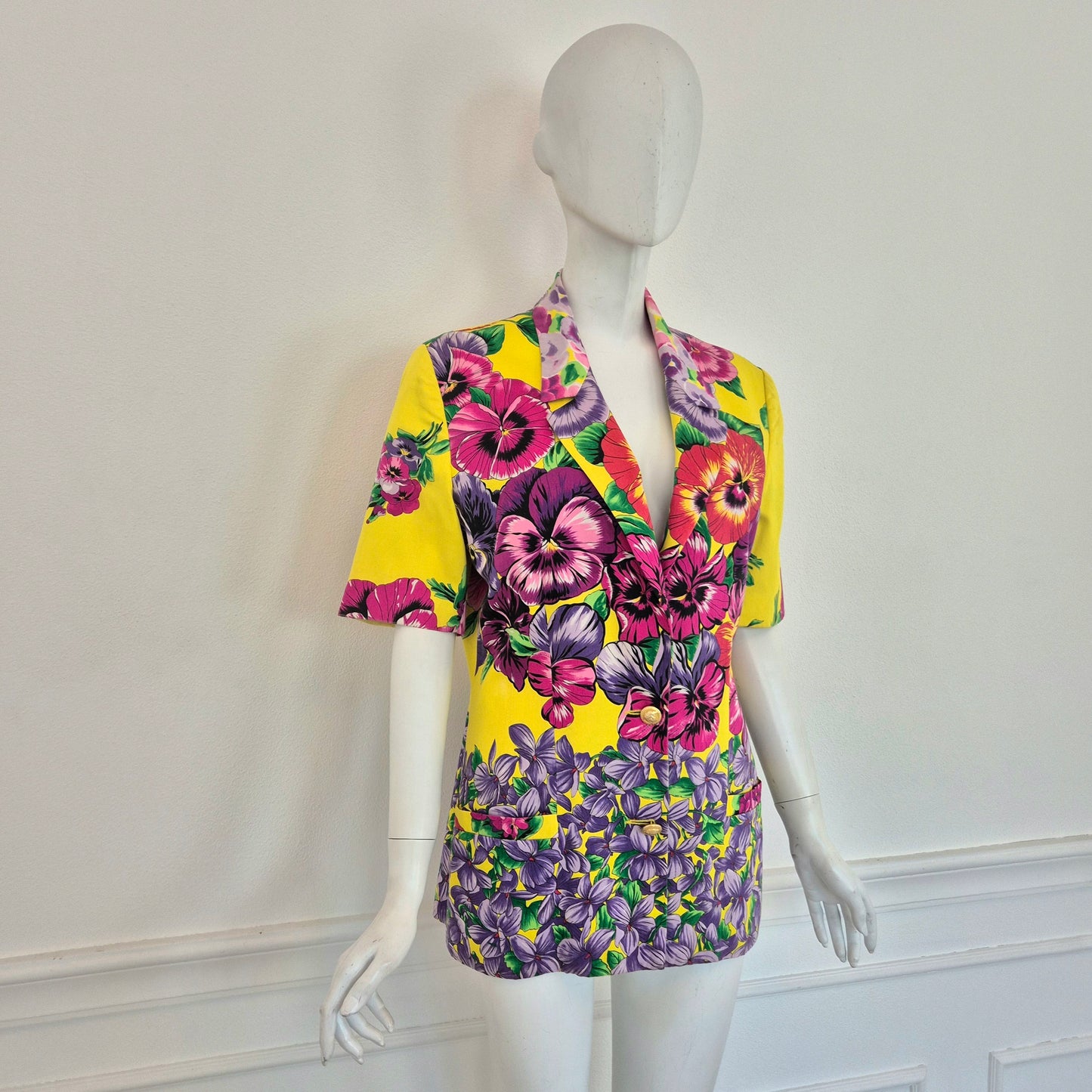 Versace Jeans Couture | Giacca manica corta stampa floreale