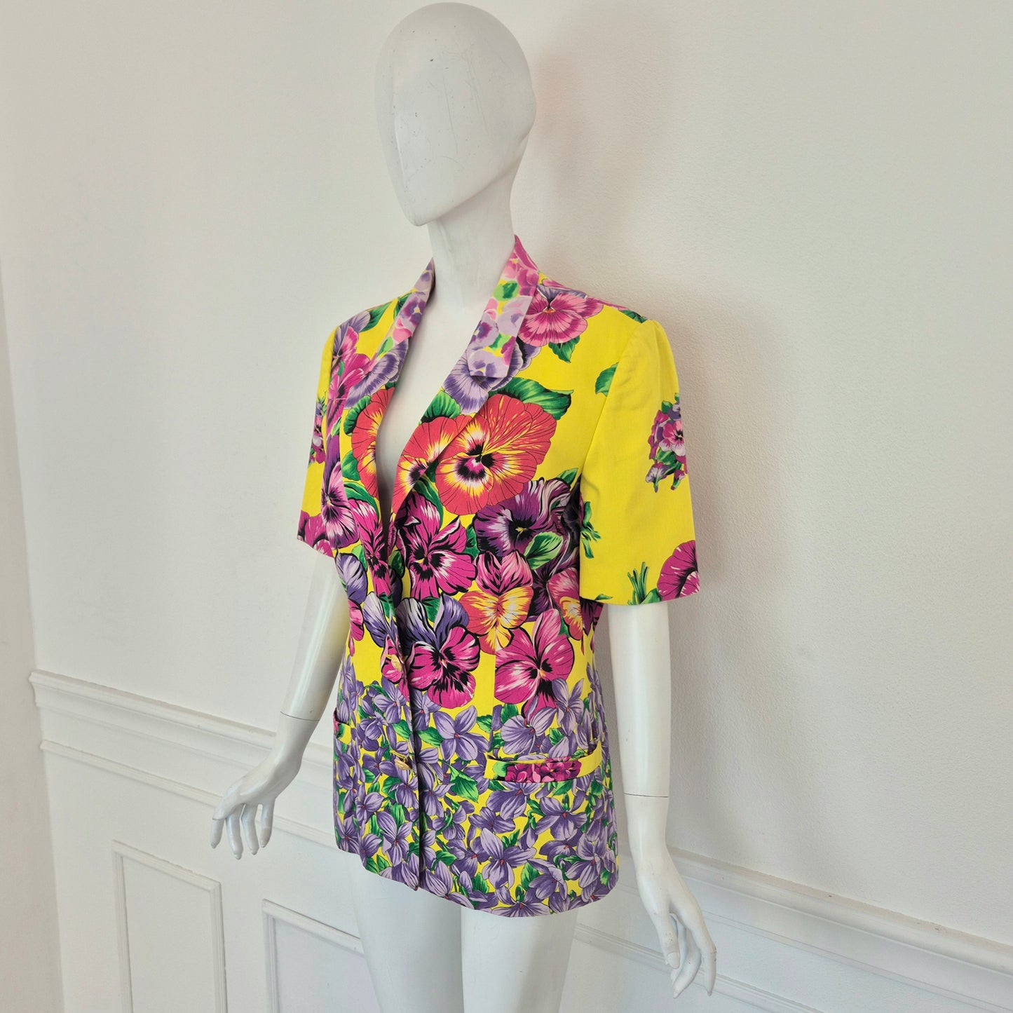 Versace Jeans Couture | Giacca manica corta stampa floreale