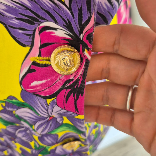 Versace Jeans Couture | Giacca manica corta stampa floreale