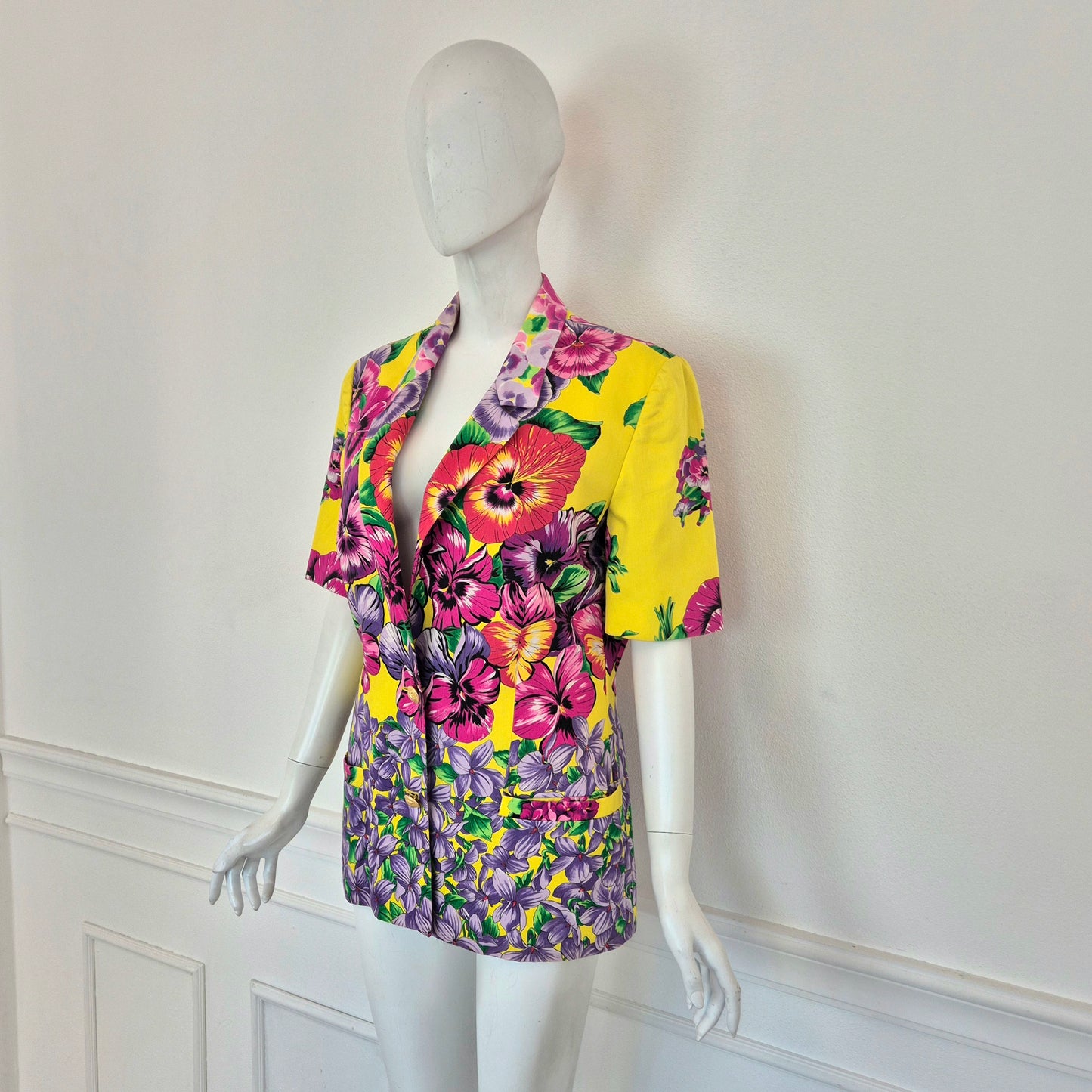 Versace Jeans Couture | Giacca manica corta stampa floreale
