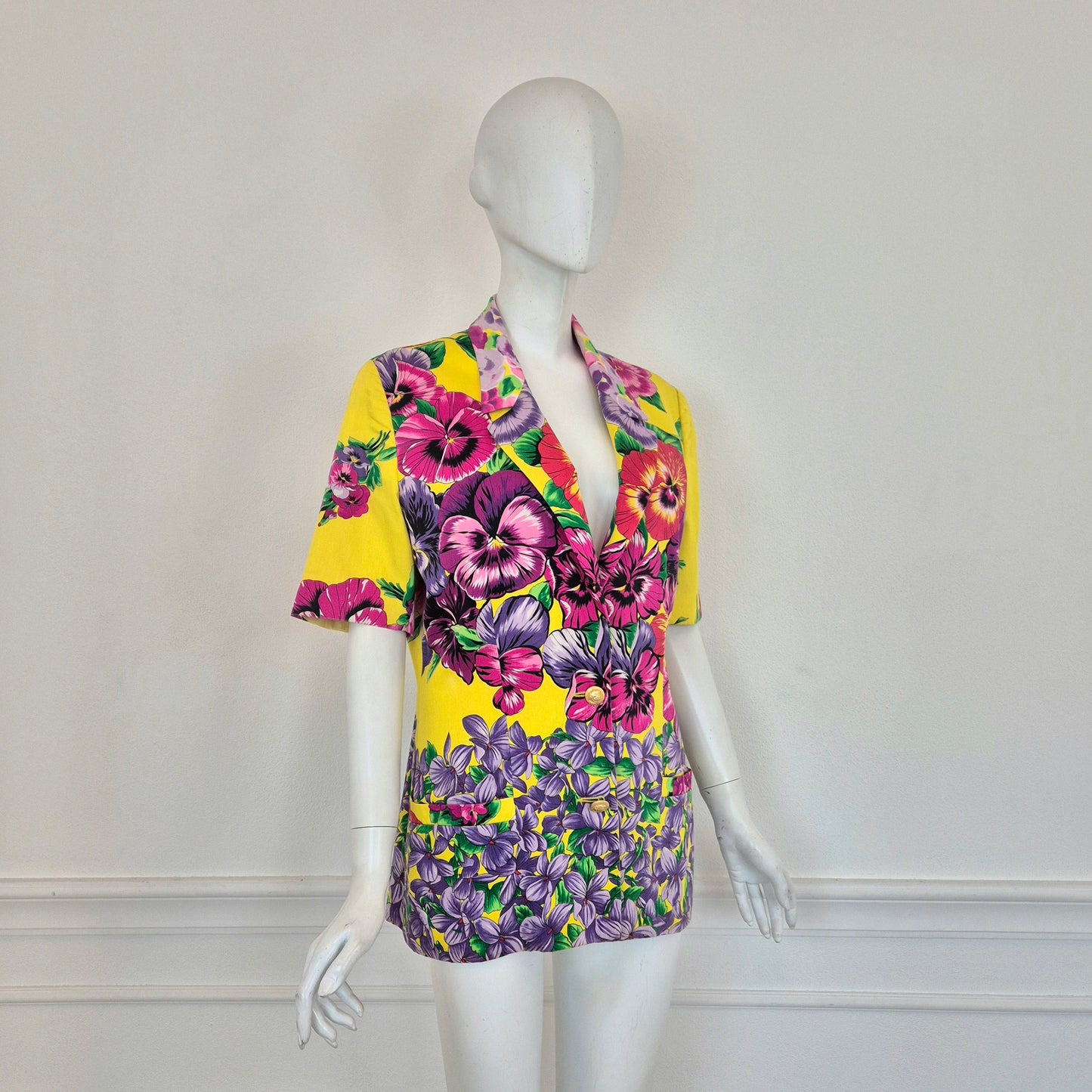 Versace Jeans Couture | Giacca manica corta stampa floreale
