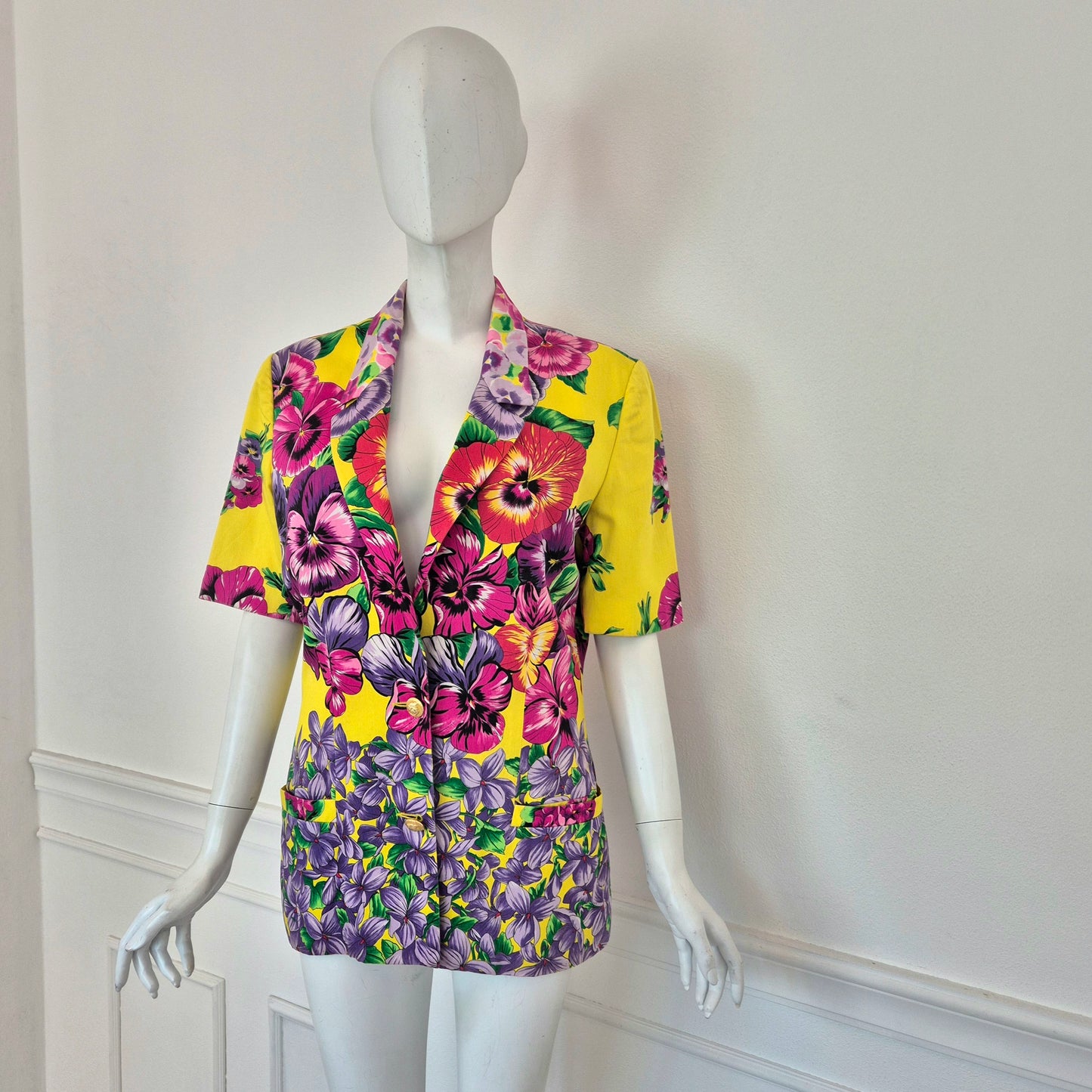 Versace Jeans Couture | Giacca manica corta stampa floreale