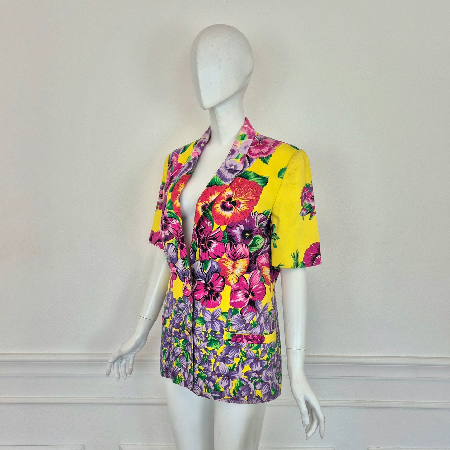 Versace Jeans Couture | Giacca manica corta stampa floreale