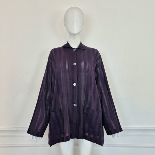 Romeo Gigli | Camicia oversize viola rigoni