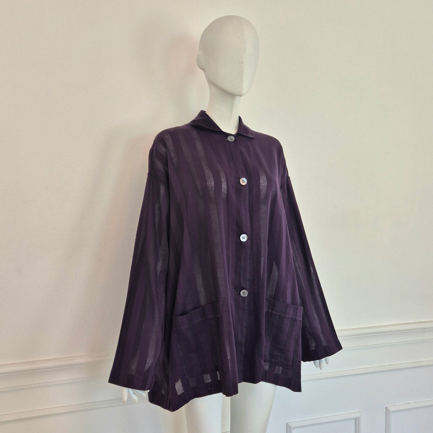 Romeo Gigli | Camicia oversize viola rigoni