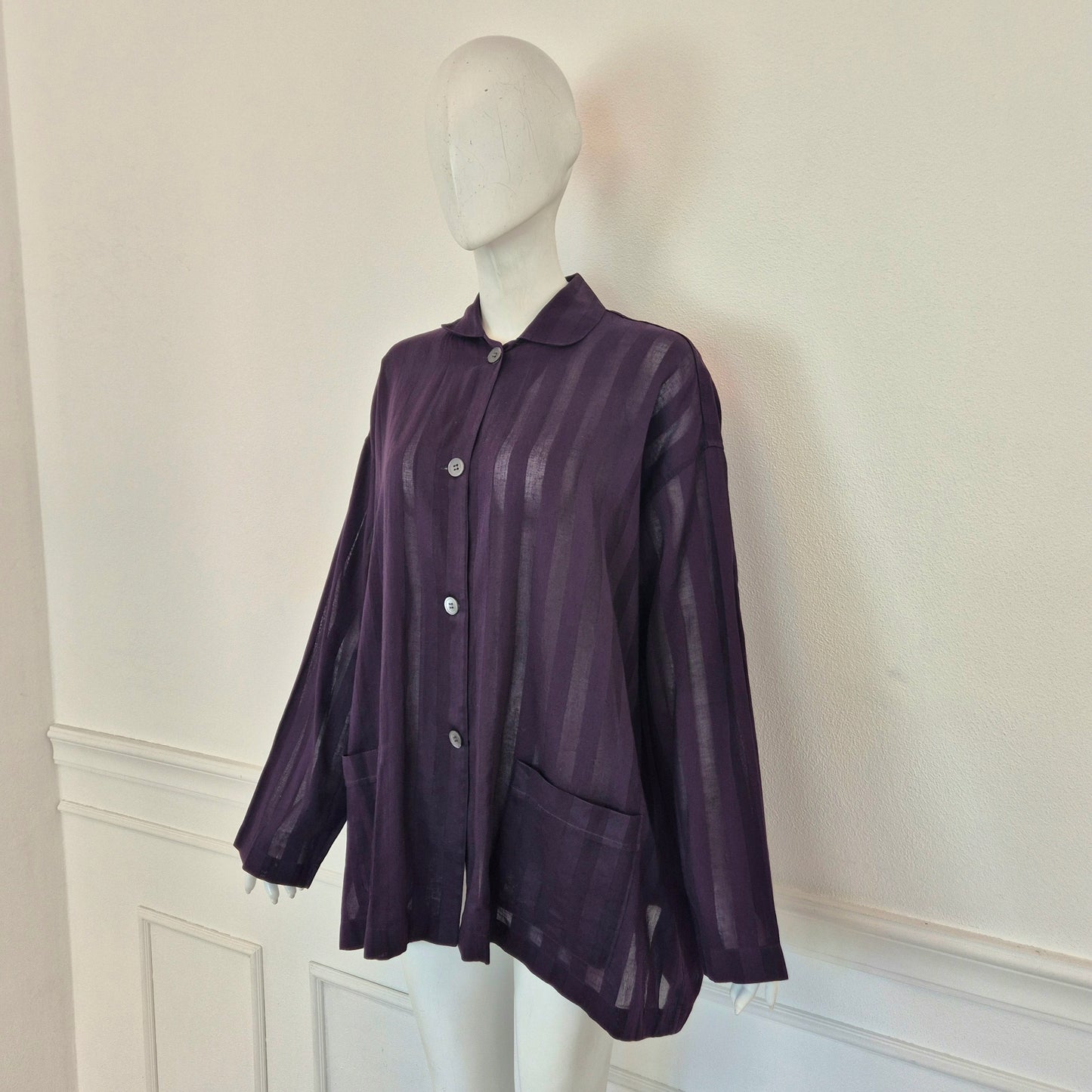 Romeo Gigli | Camicia oversize viola rigoni