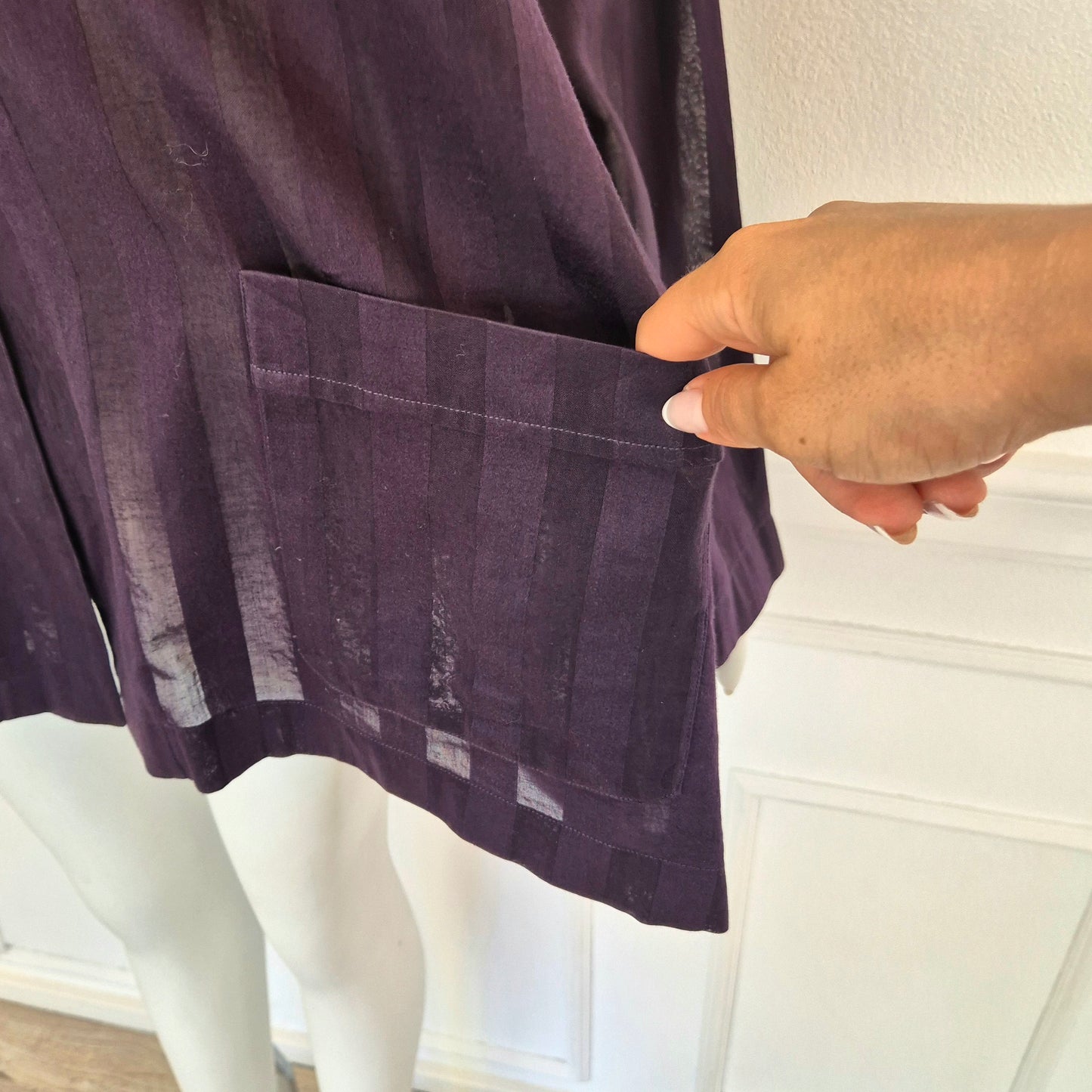 Romeo Gigli | Camicia oversize viola rigoni