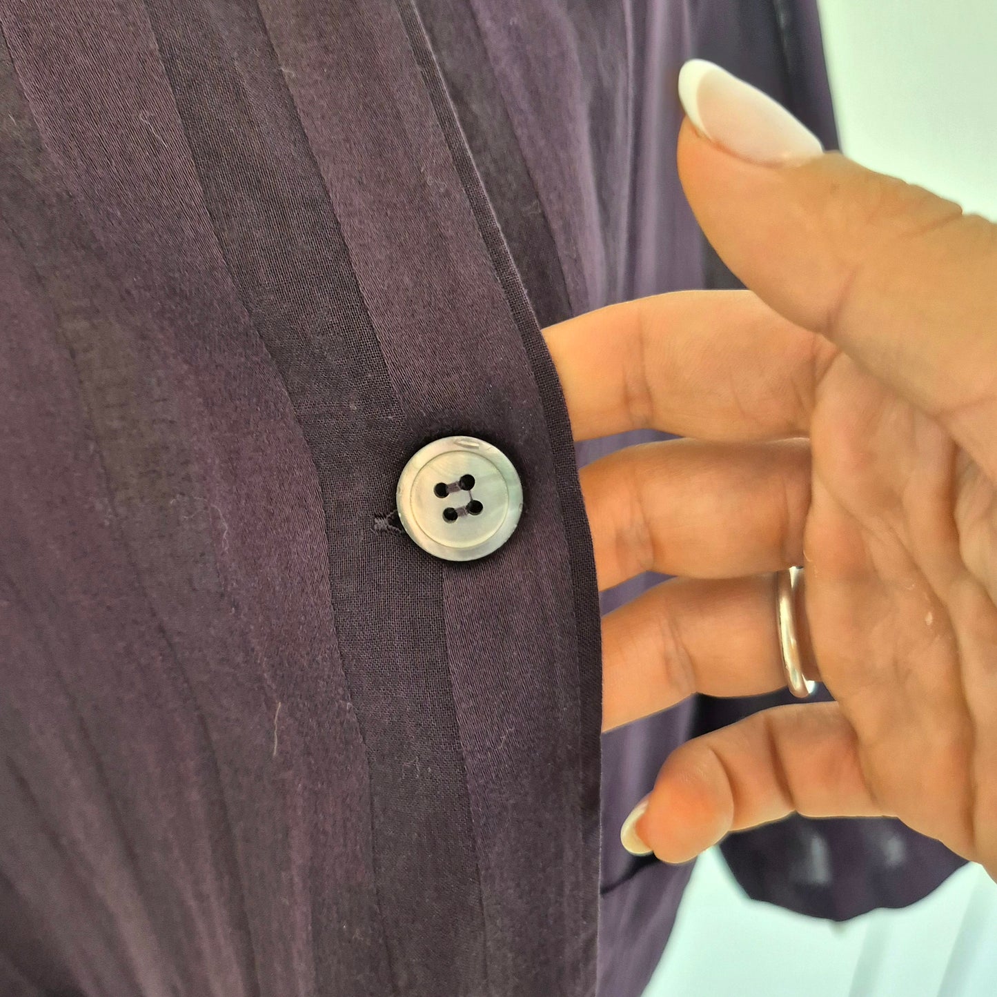 Romeo Gigli | Camicia oversize viola rigoni