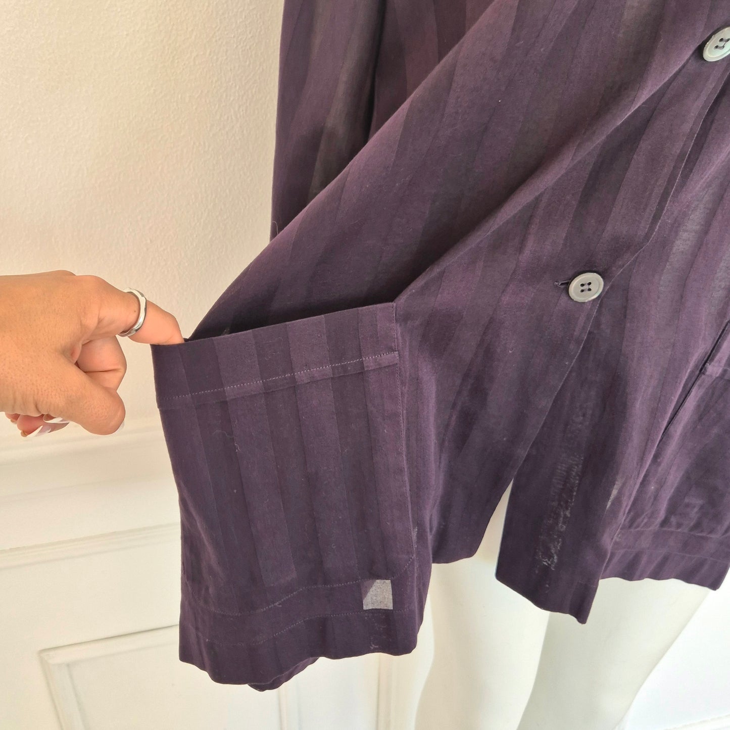 Romeo Gigli | Camicia oversize viola rigoni