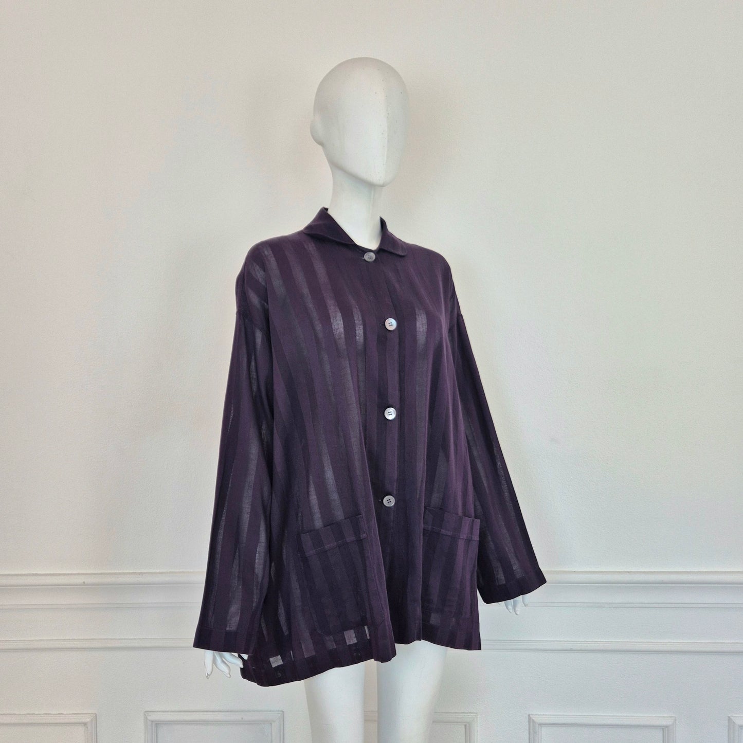 Romeo Gigli | Camicia oversize viola rigoni
