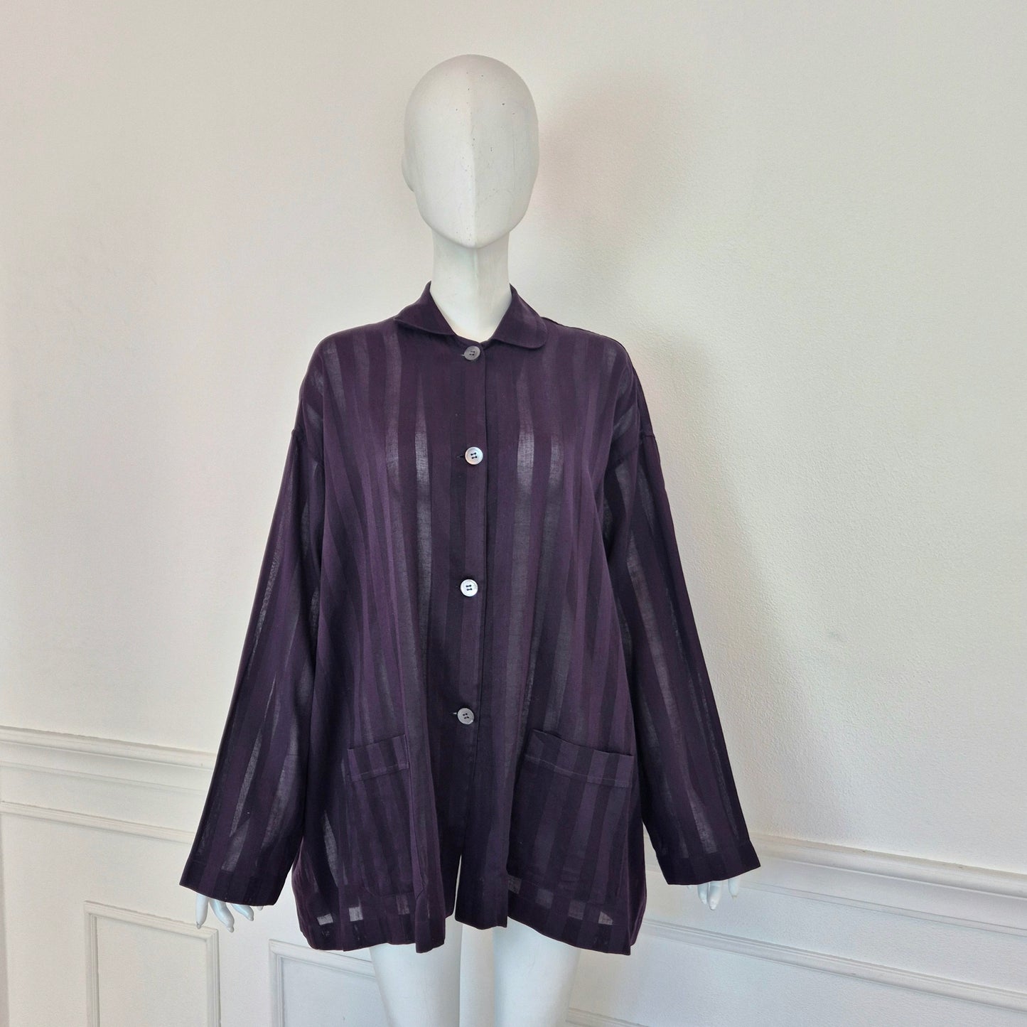 Romeo Gigli | Camicia oversize viola rigoni