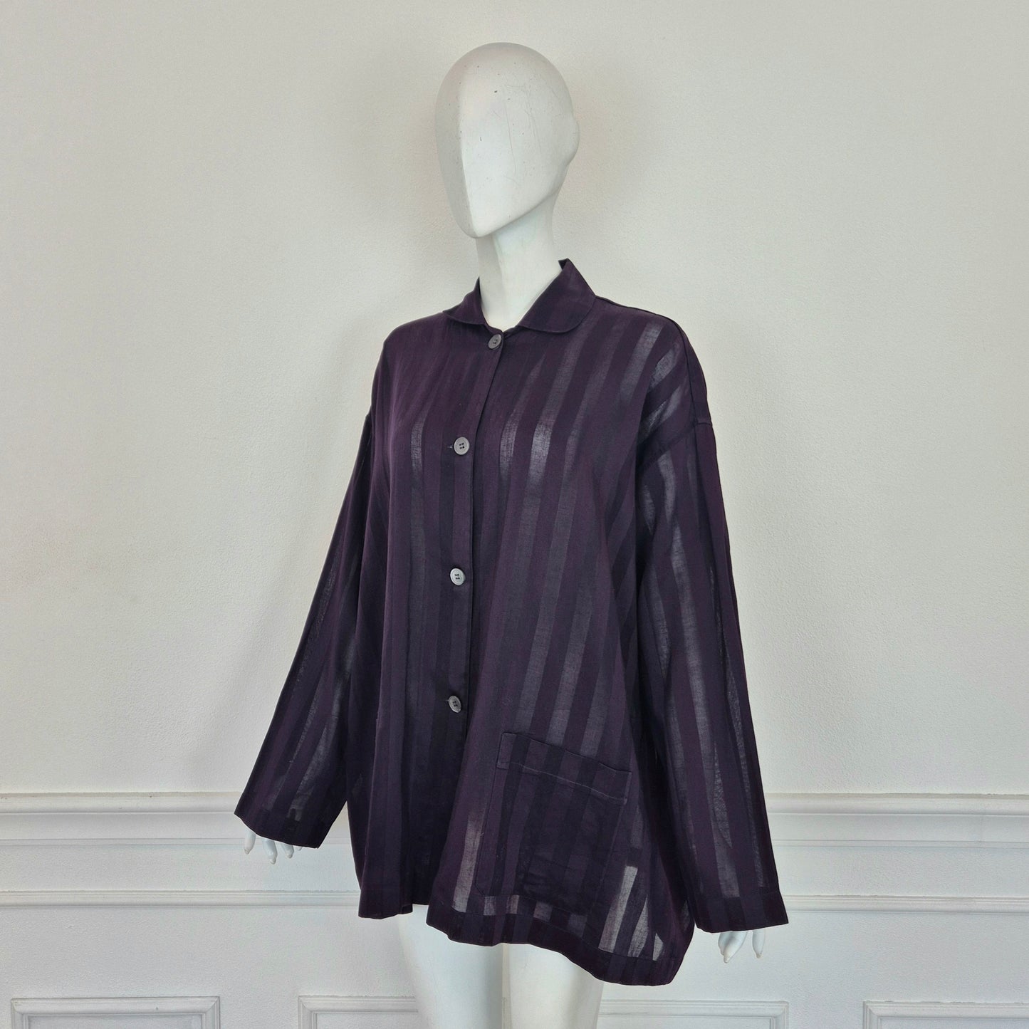 Romeo Gigli | Camicia oversize viola rigoni