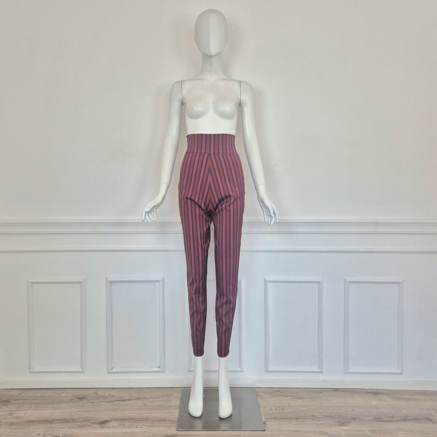 Romeo Gigli | Pantaloni a righe vita alta