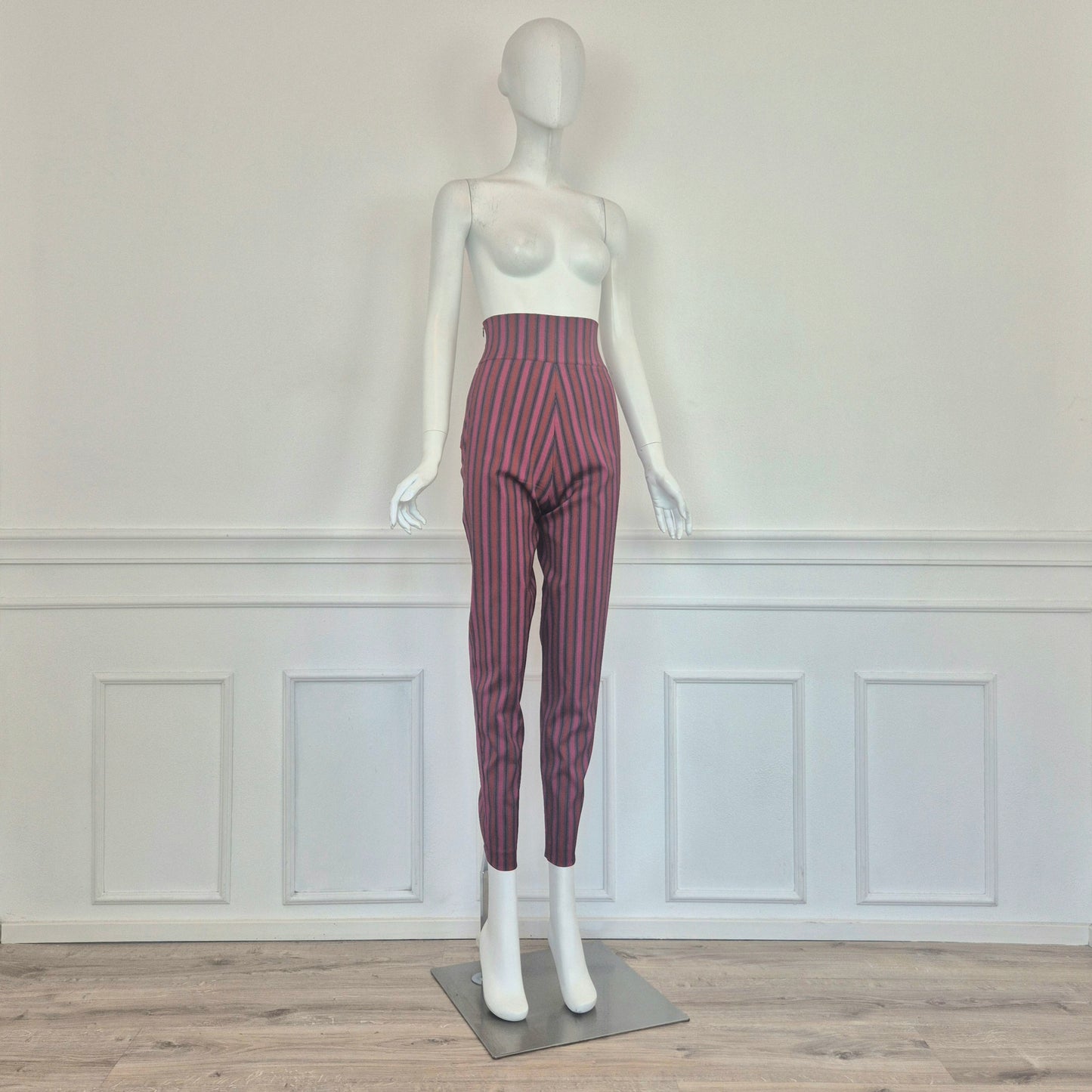 Romeo Gigli | Pantaloni a righe vita alta