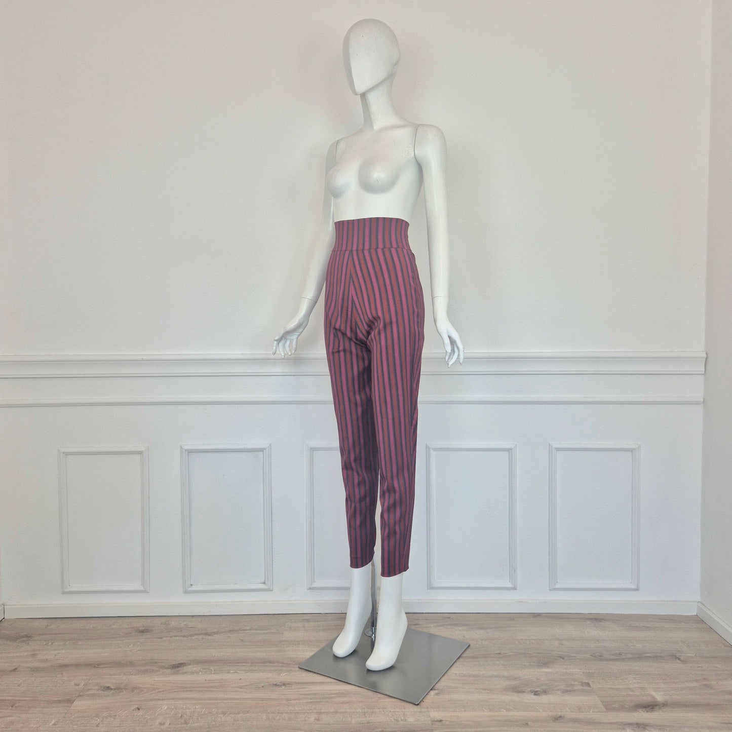 Romeo Gigli | Pantaloni a righe vita alta