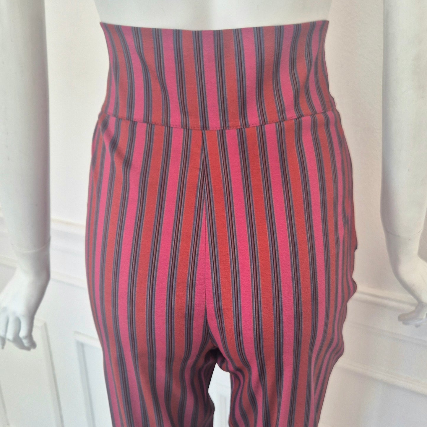 Romeo Gigli | Pantaloni a righe vita alta