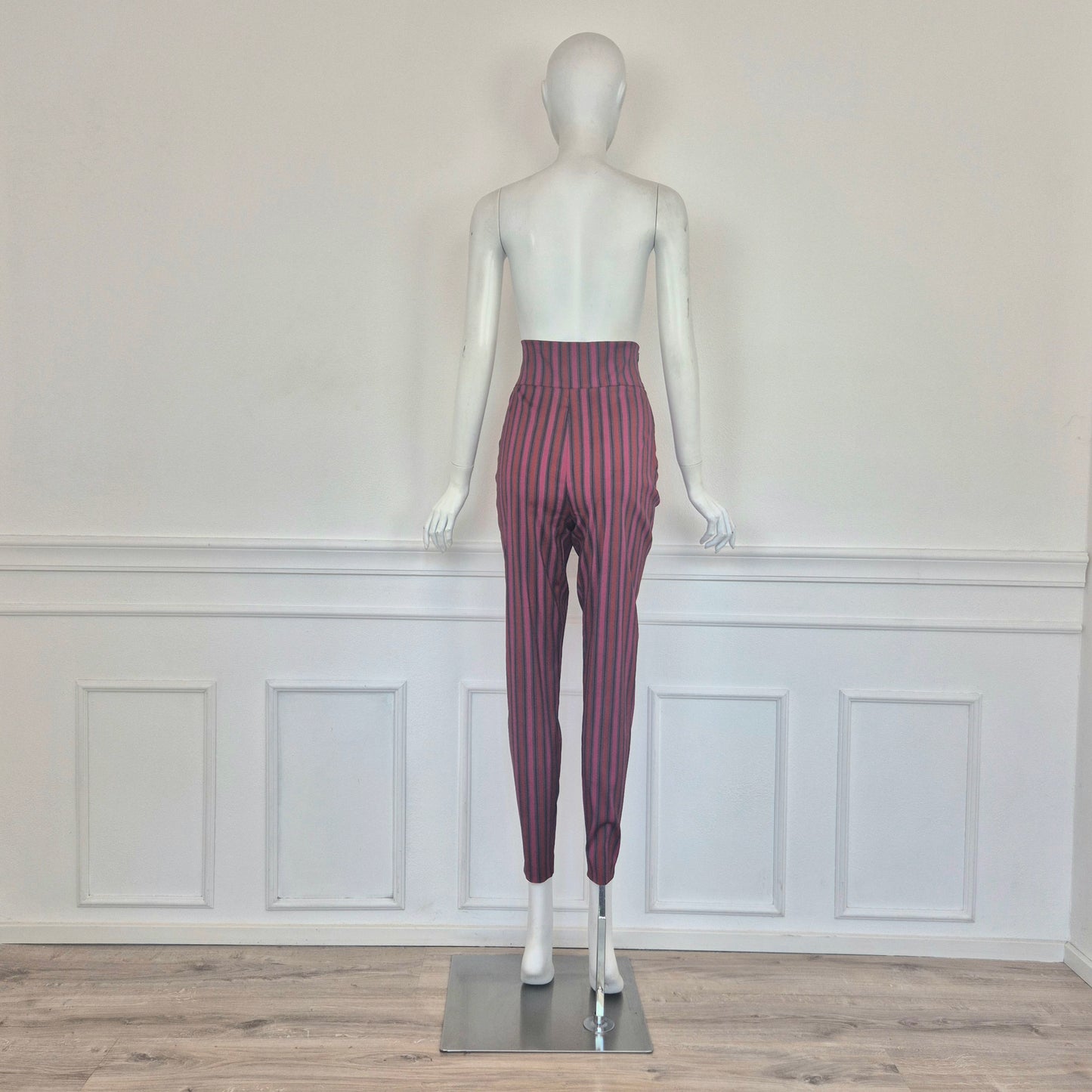 Romeo Gigli | Pantaloni a righe vita alta